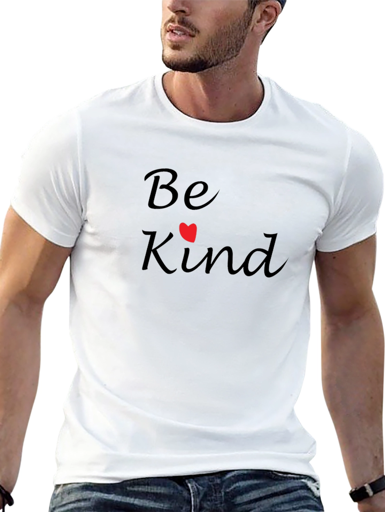 Be Kind T-Shirt - Black Crew Neck