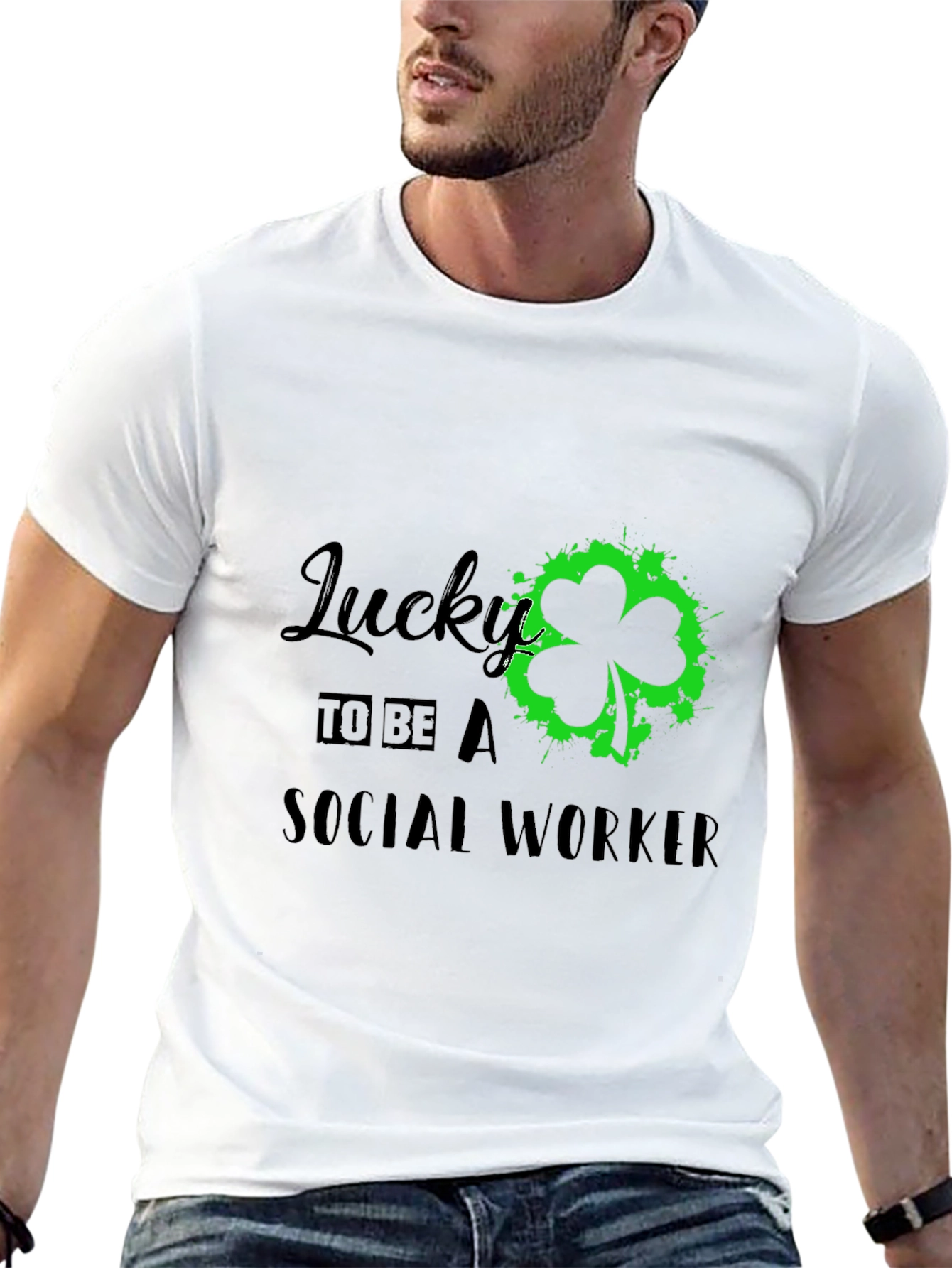 Lucky Social Worker Tee - St. Patricks Day