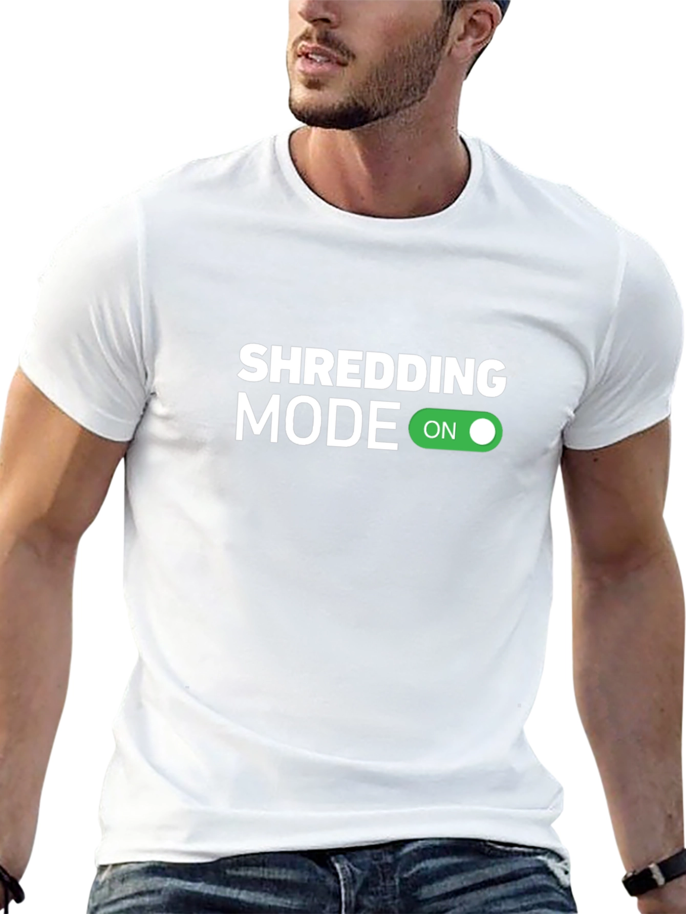 Shredding Mode On Graphic Tee - Black