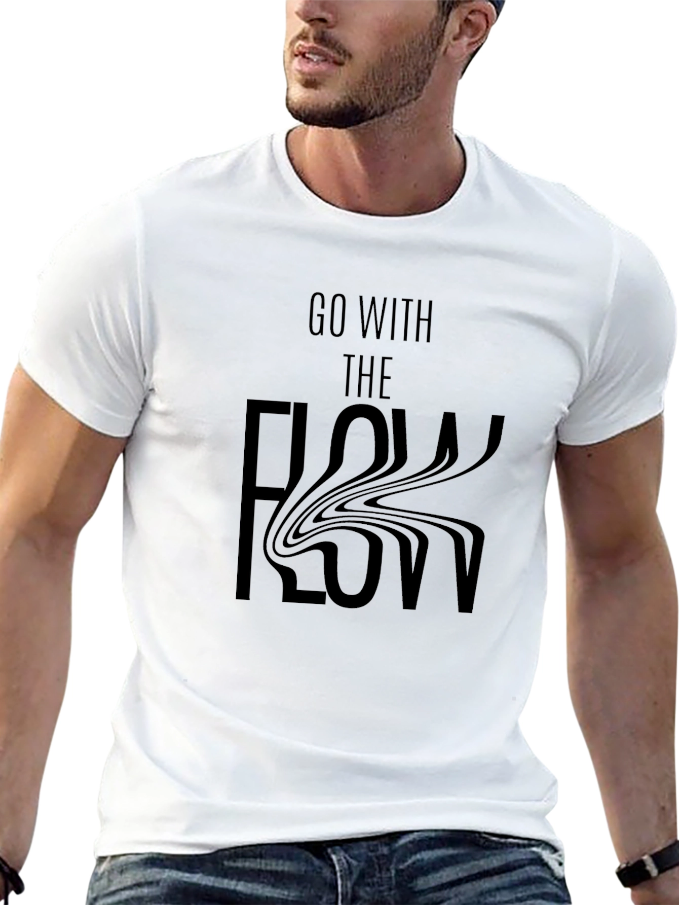 Go With The Flow Graphic T-Shirt