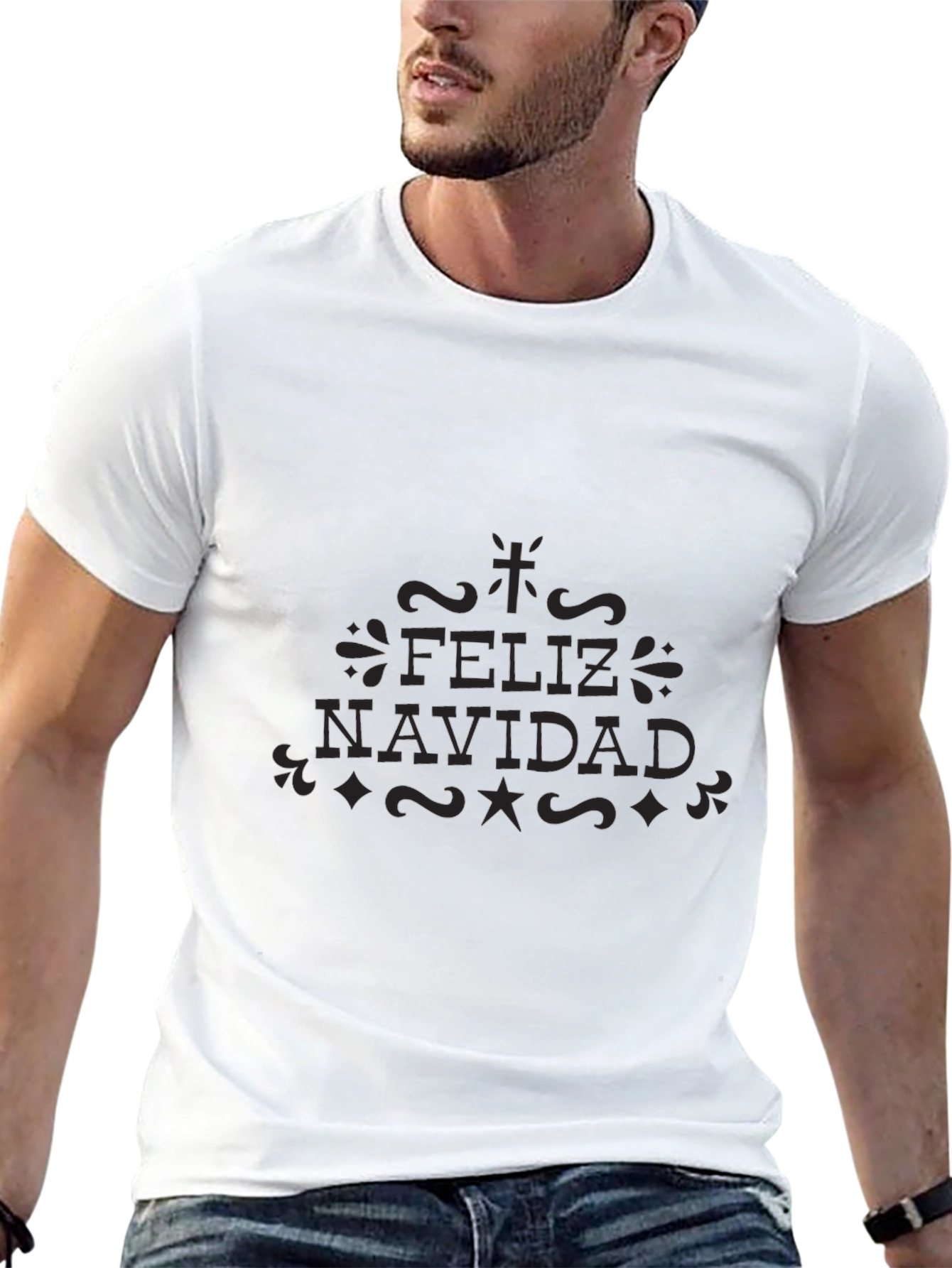 Feliz Navidad Crew Neck T-Shirt