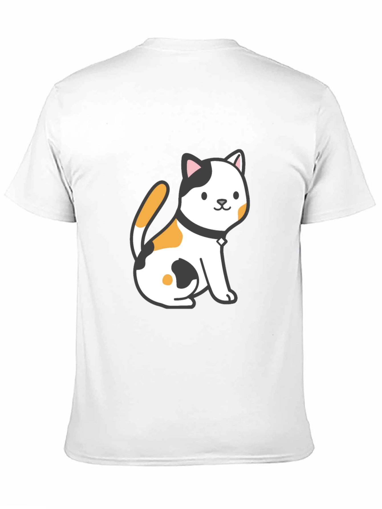 Cute Cat Graphic Tee - Black Unisex T-Shirt