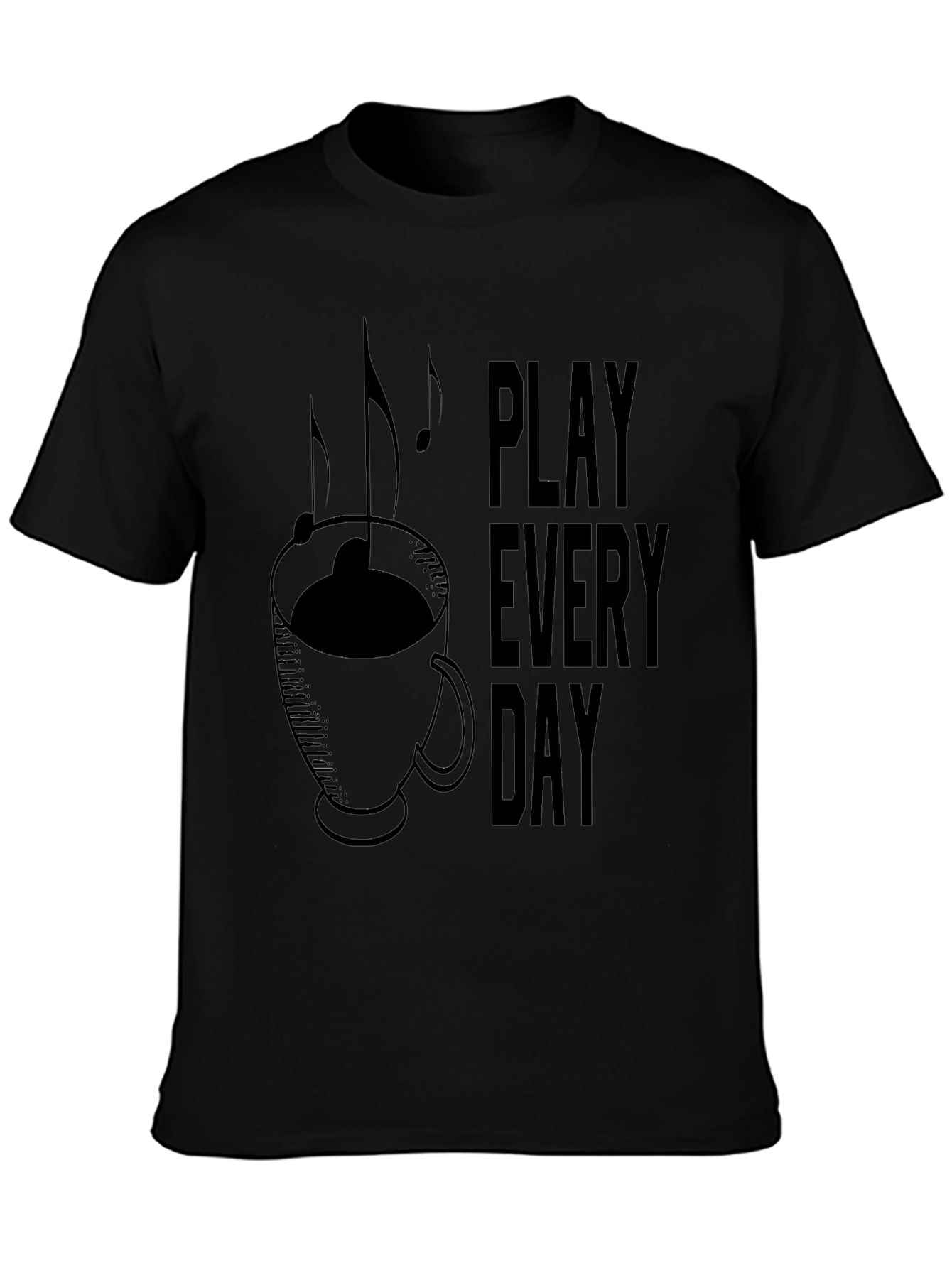 Play Every Day Music Coffee Graphic Tee