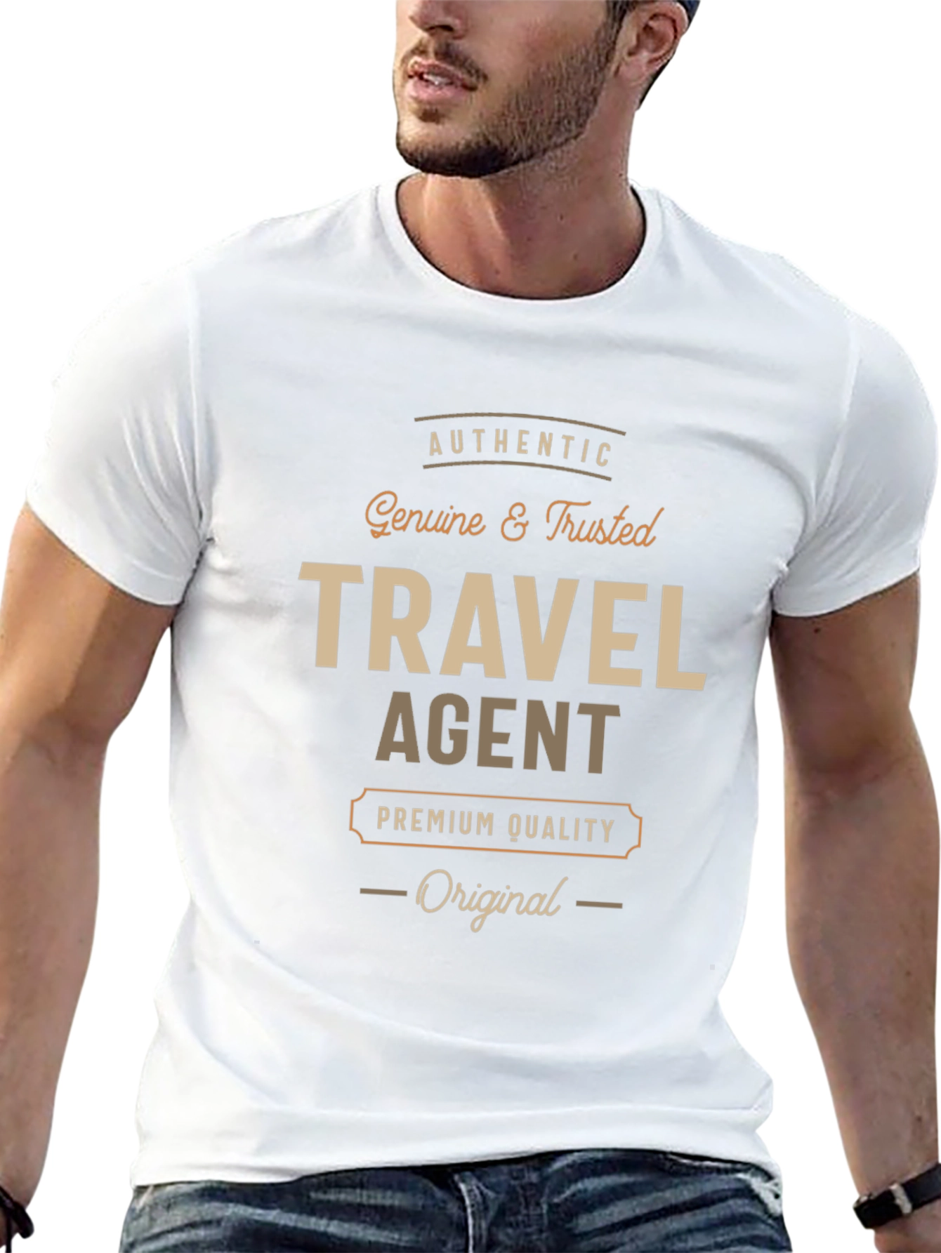 Travel Agent Premium Quality Black T-Shirt