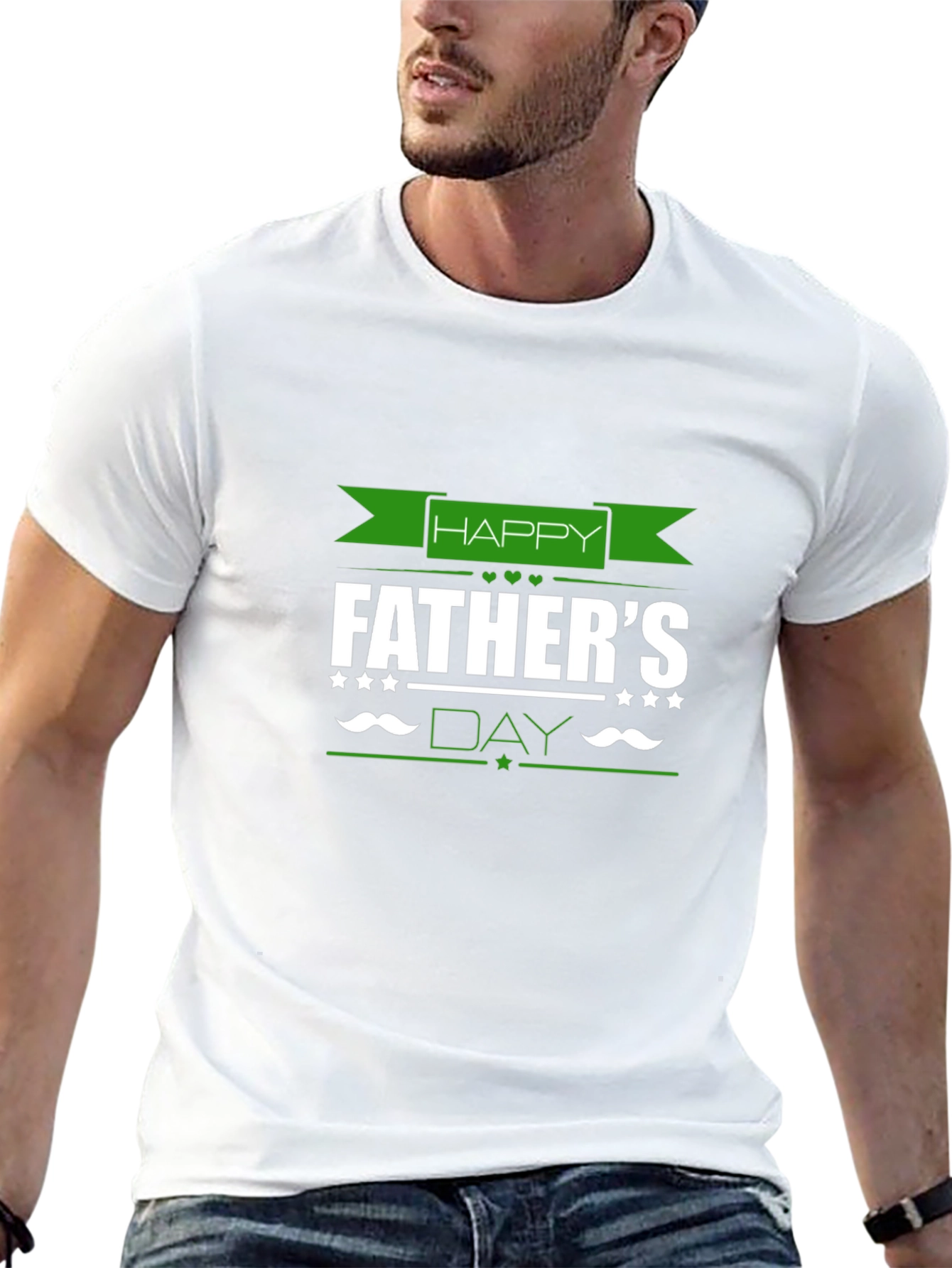 Happy Fathers Day Black T-Shirt