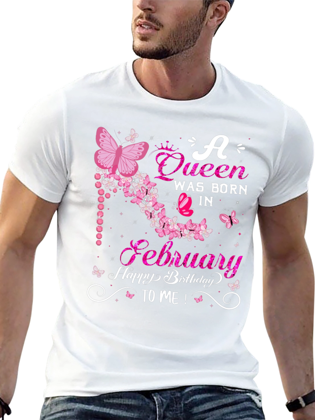 Queen Born in February Birthday T-Shirt