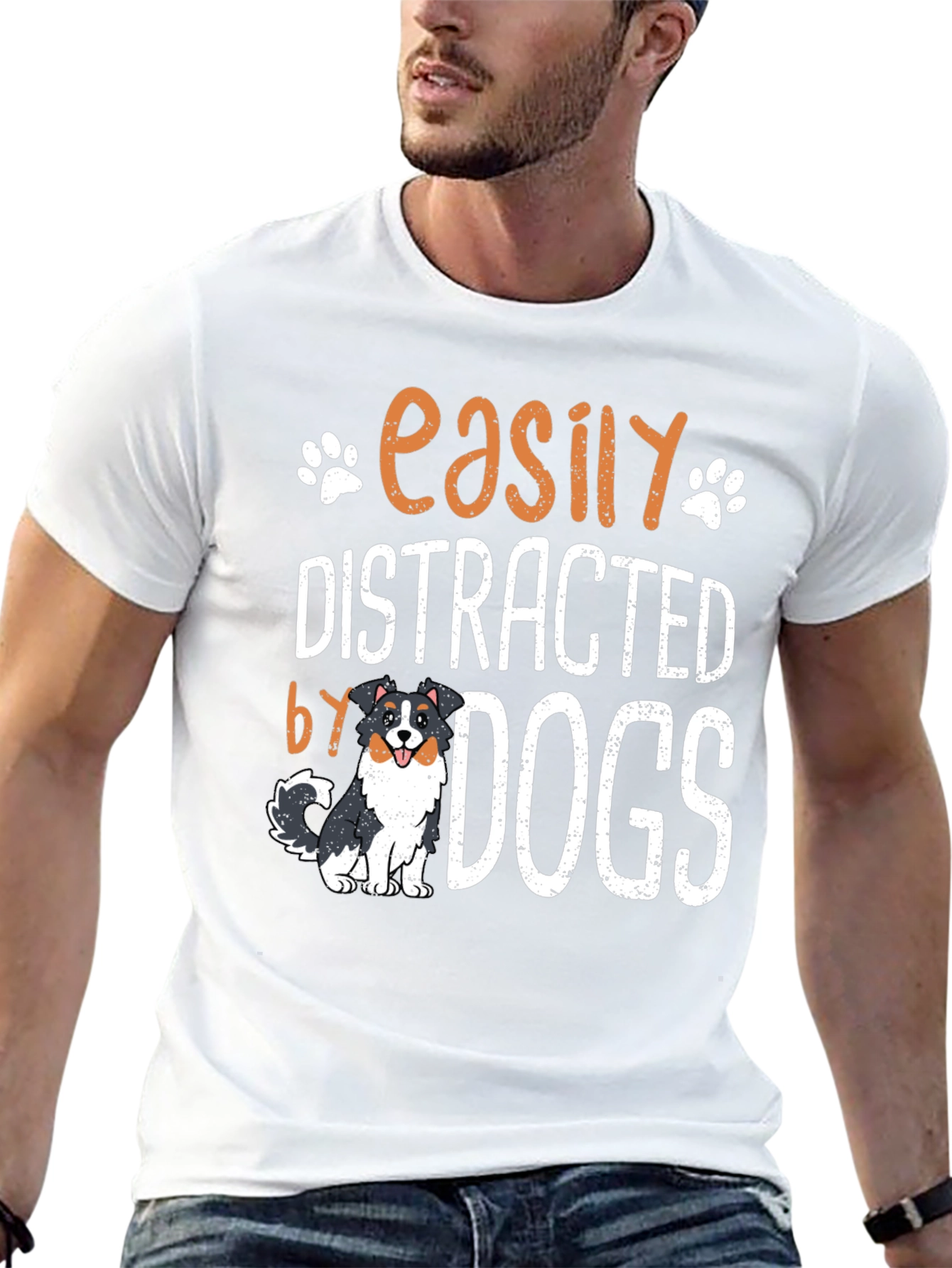 Easily Distracted by Dogs Graphic Tee