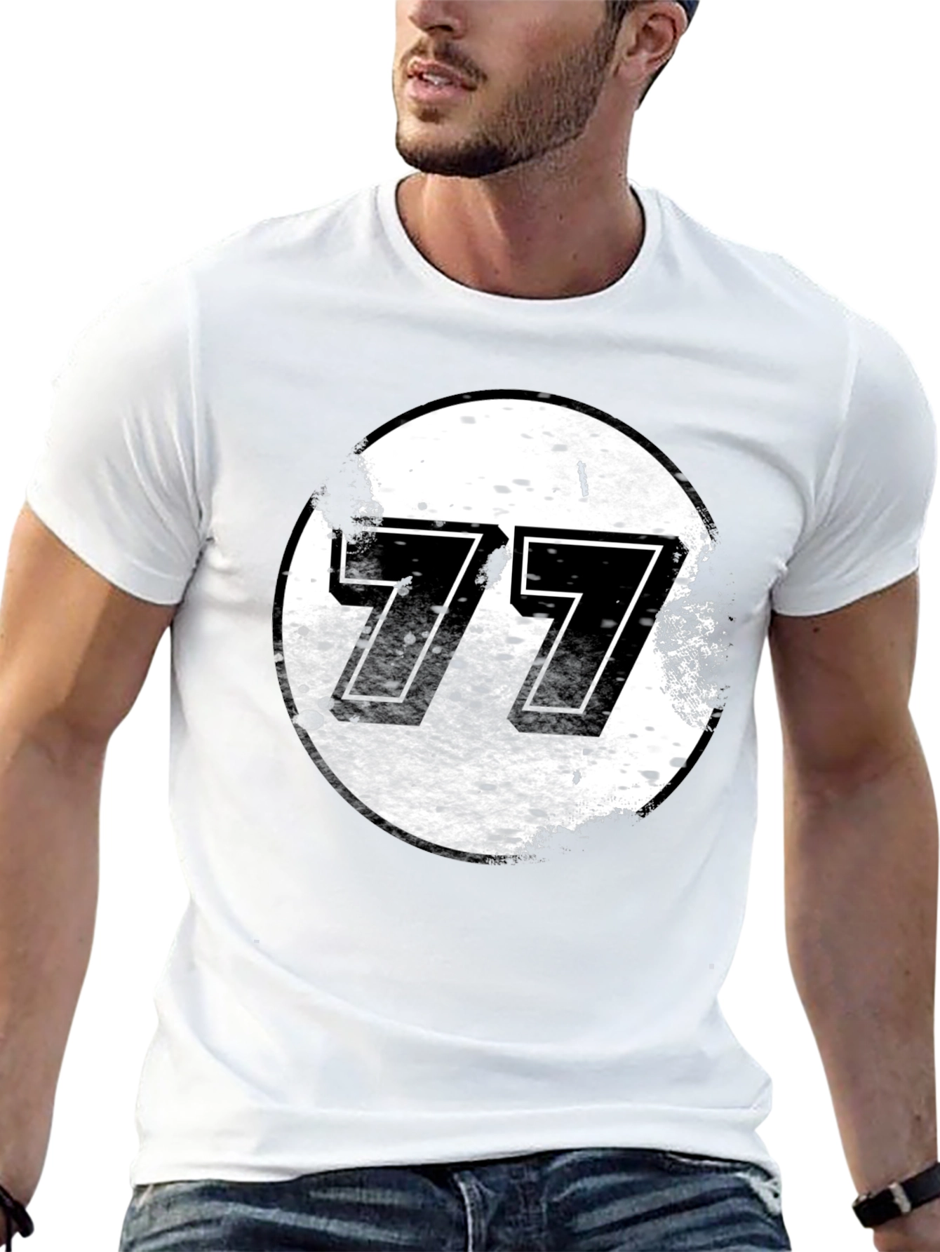 Retro 77 Graphic Tee - Classic Style