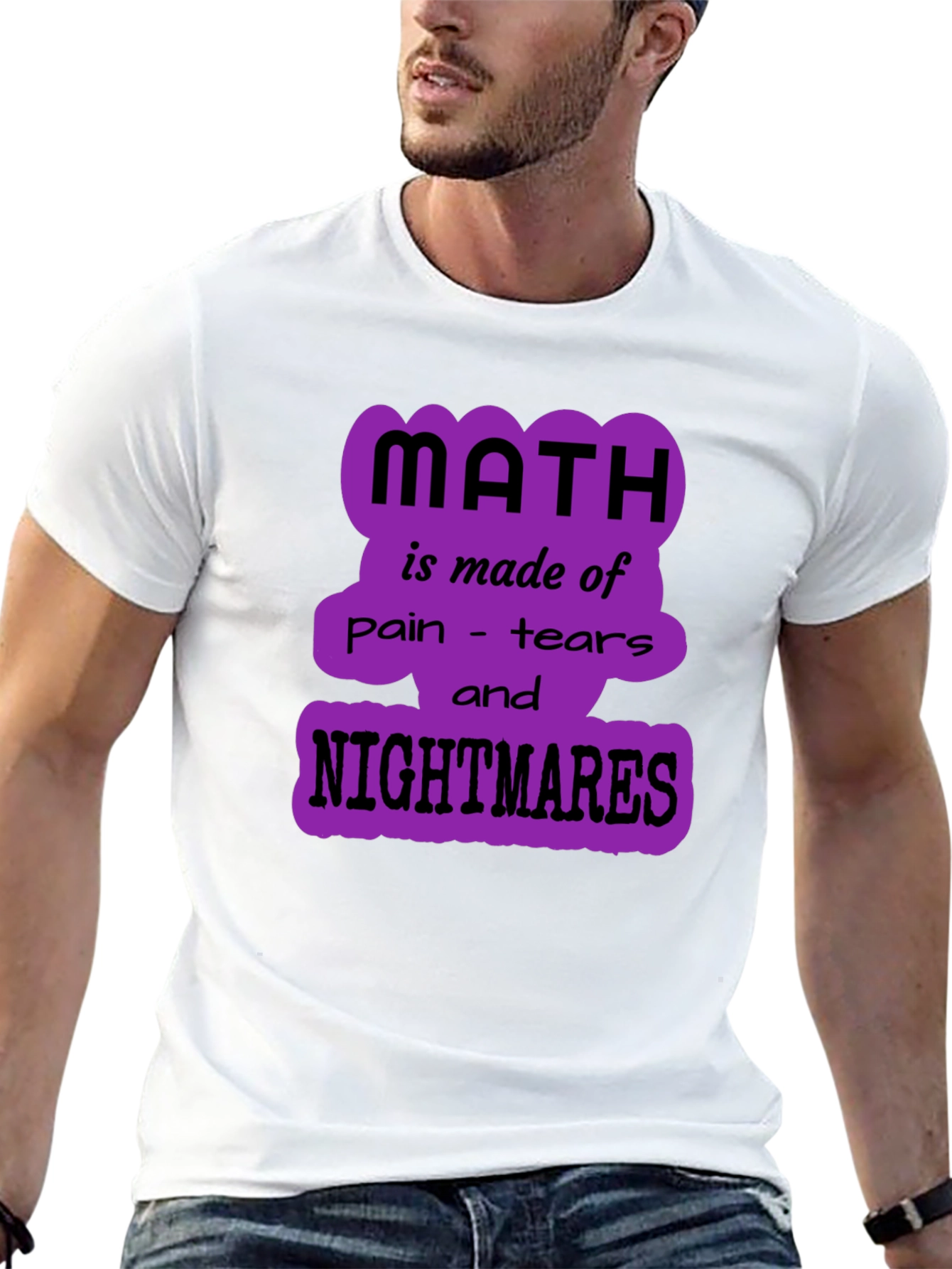 Math Nightmares Graphic Tee - Unisex Black T-Shirt
