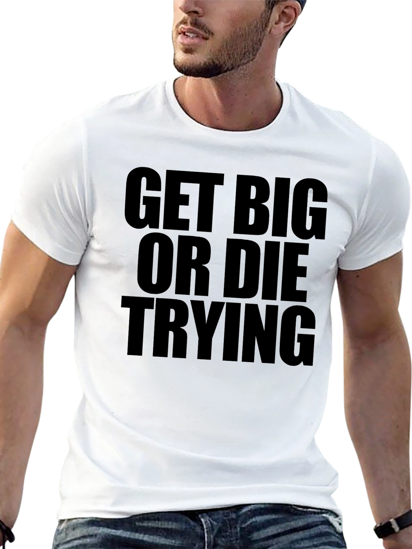 Get Big or Die Trying Black T-Shirt