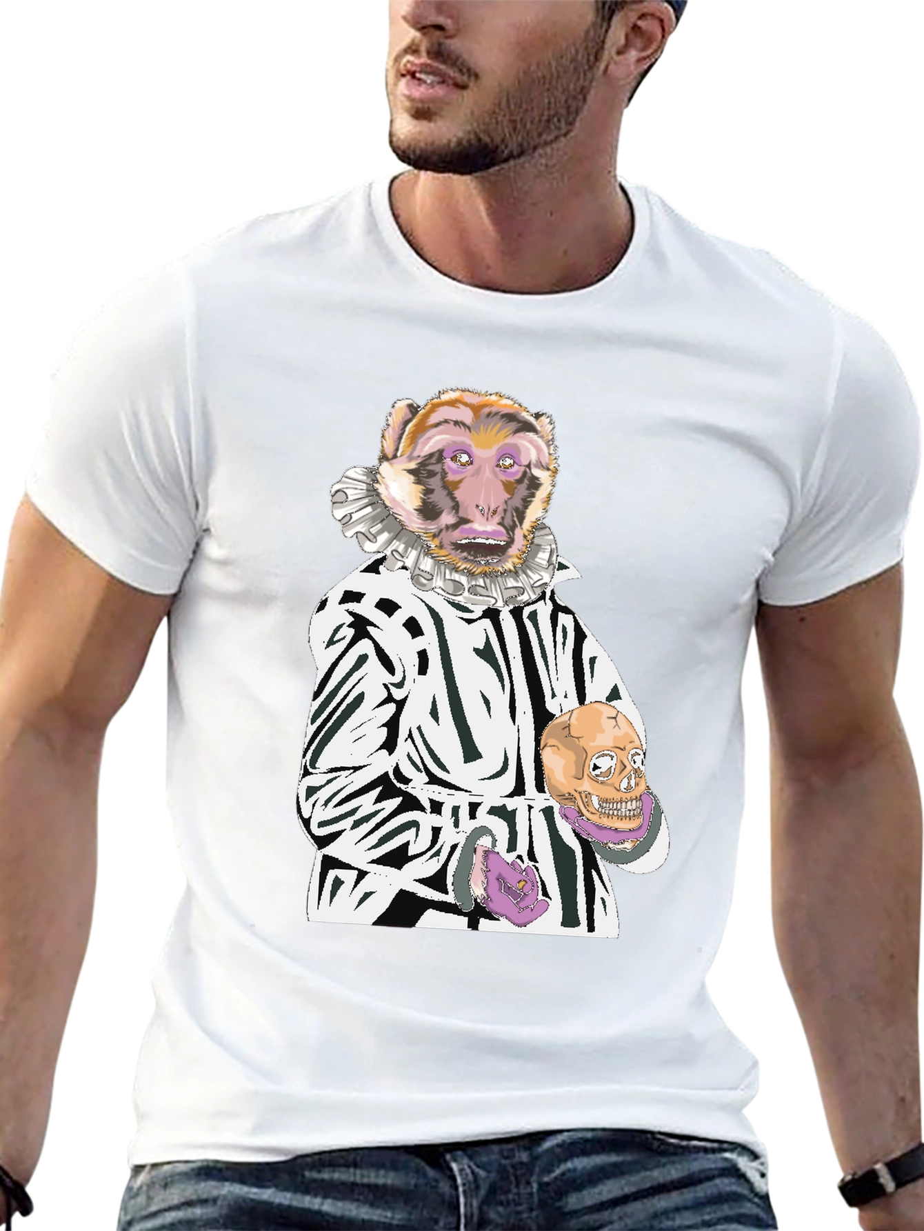 Monkey Hamlet Graphic T-Shirt