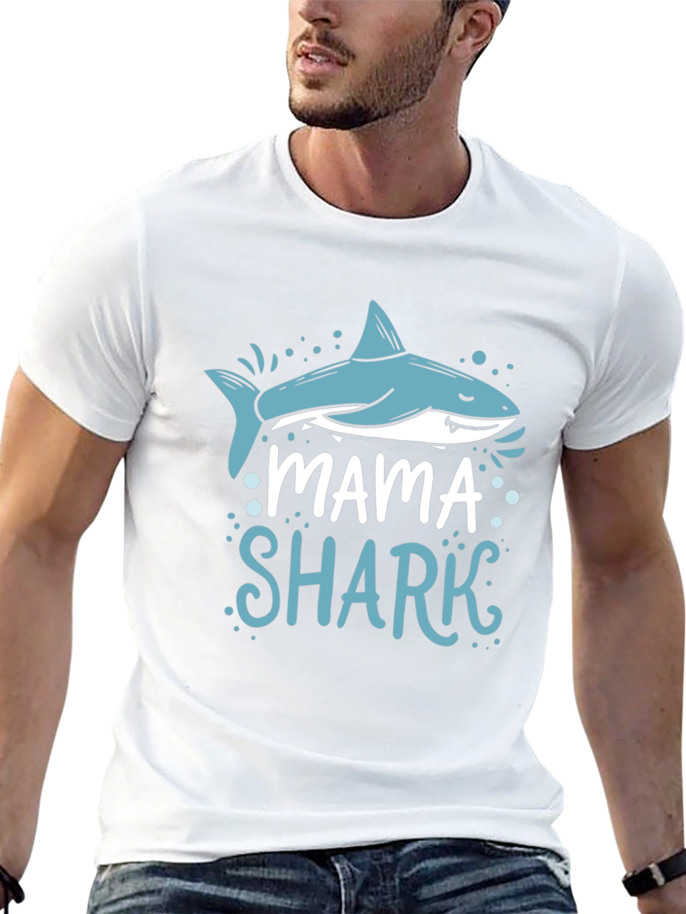 Mama Shark T-Shirt - Cute Family Matching Tee
