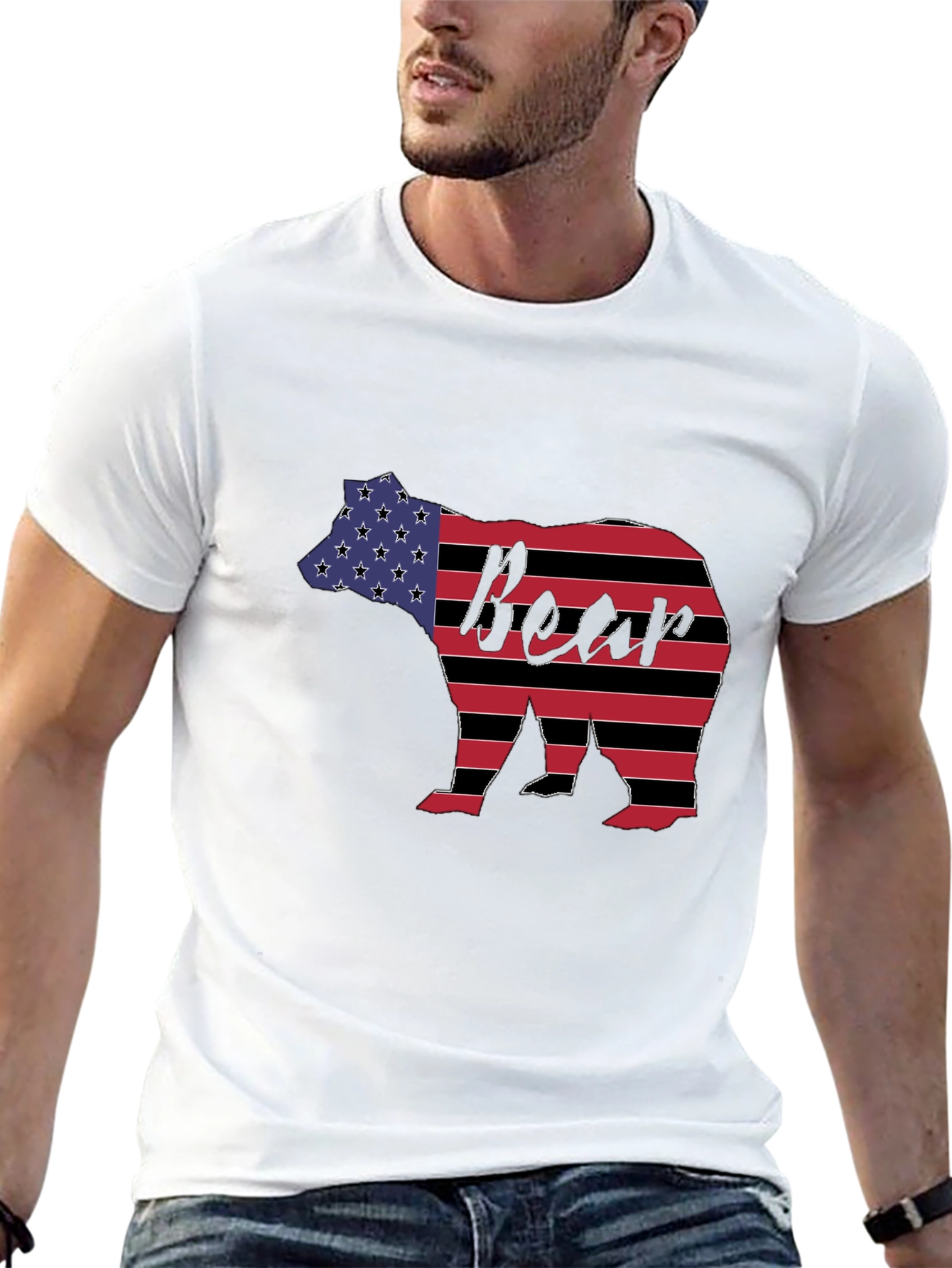 American Flag Bear T-Shirt