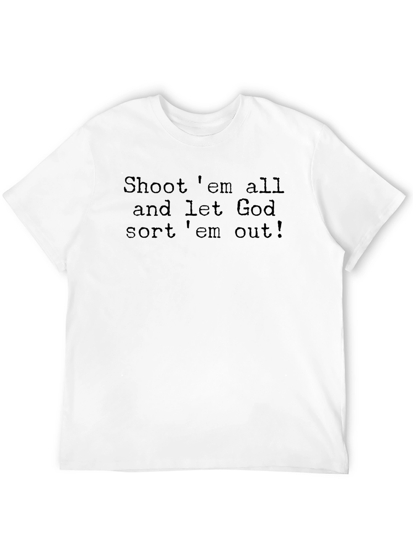 Shoot Em All Graphic Tee - Black Cotton