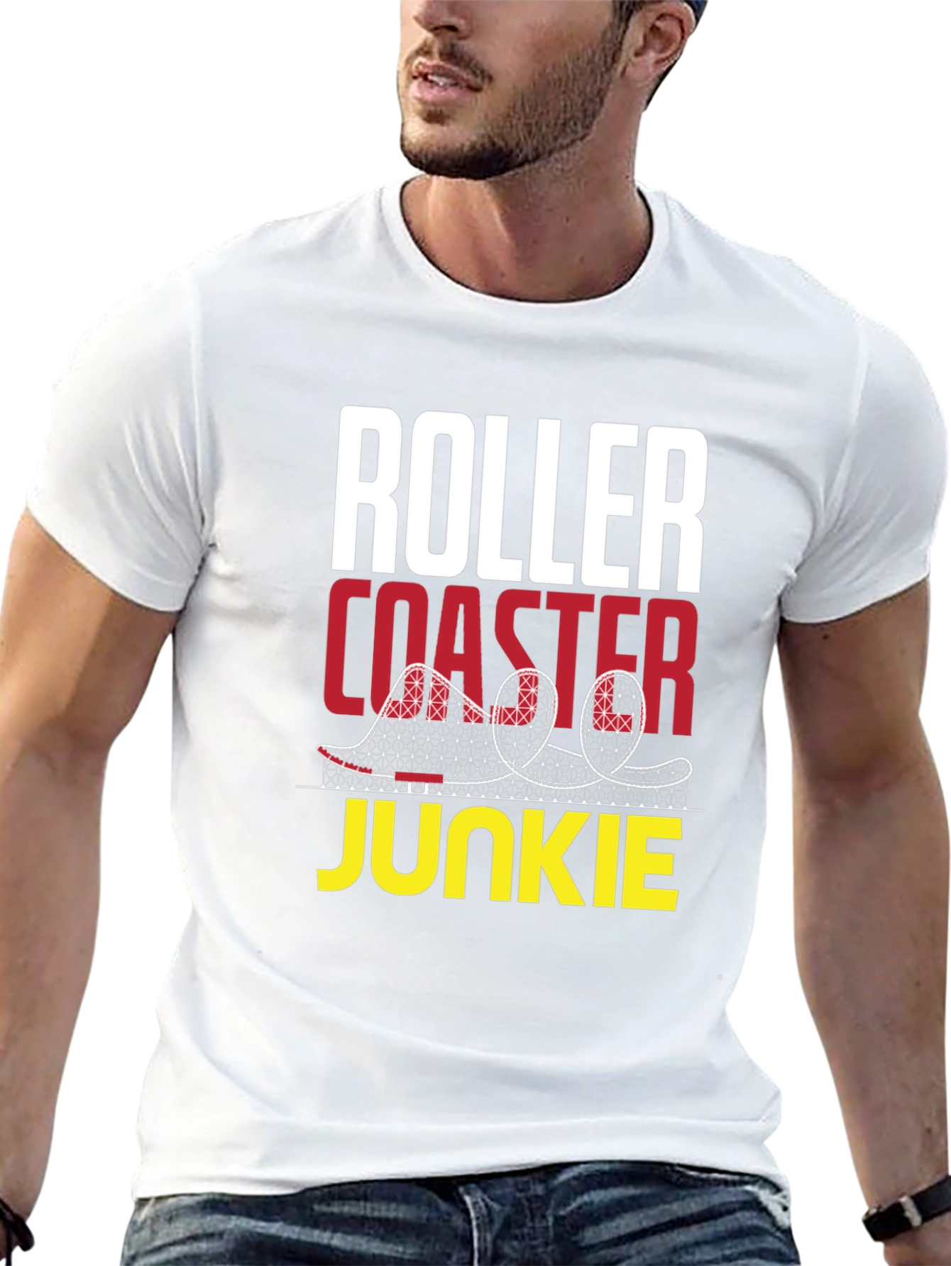 Roller Coaster Junkie Graphic T-Shirt