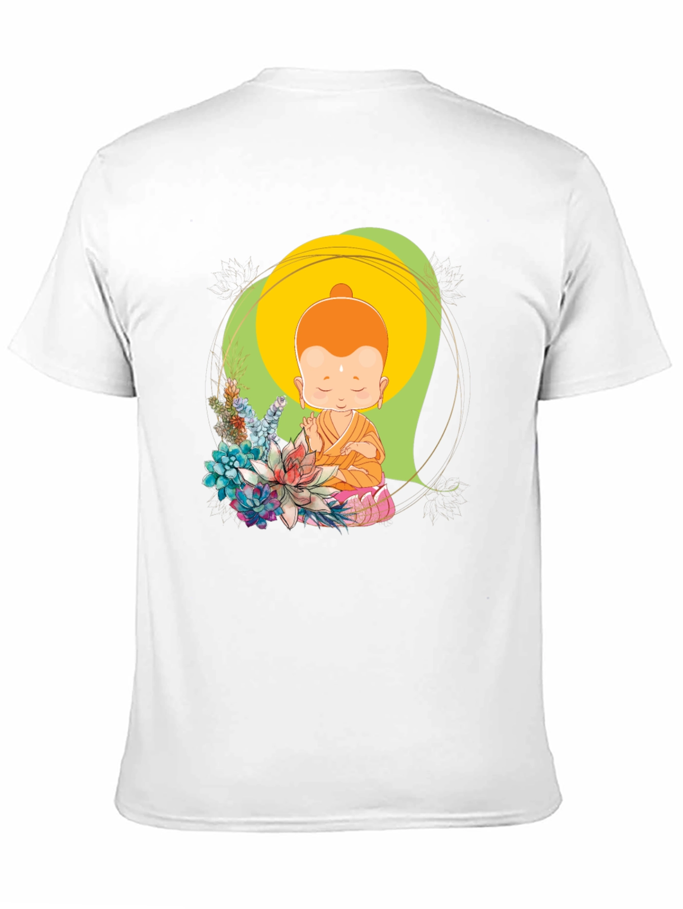 Buddha Baby Graphic Tee - Black Cotton Blend T-Shirt