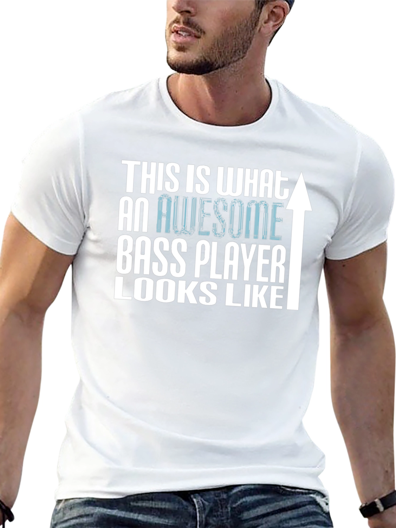 Awesome Bass Player Graphic Tee