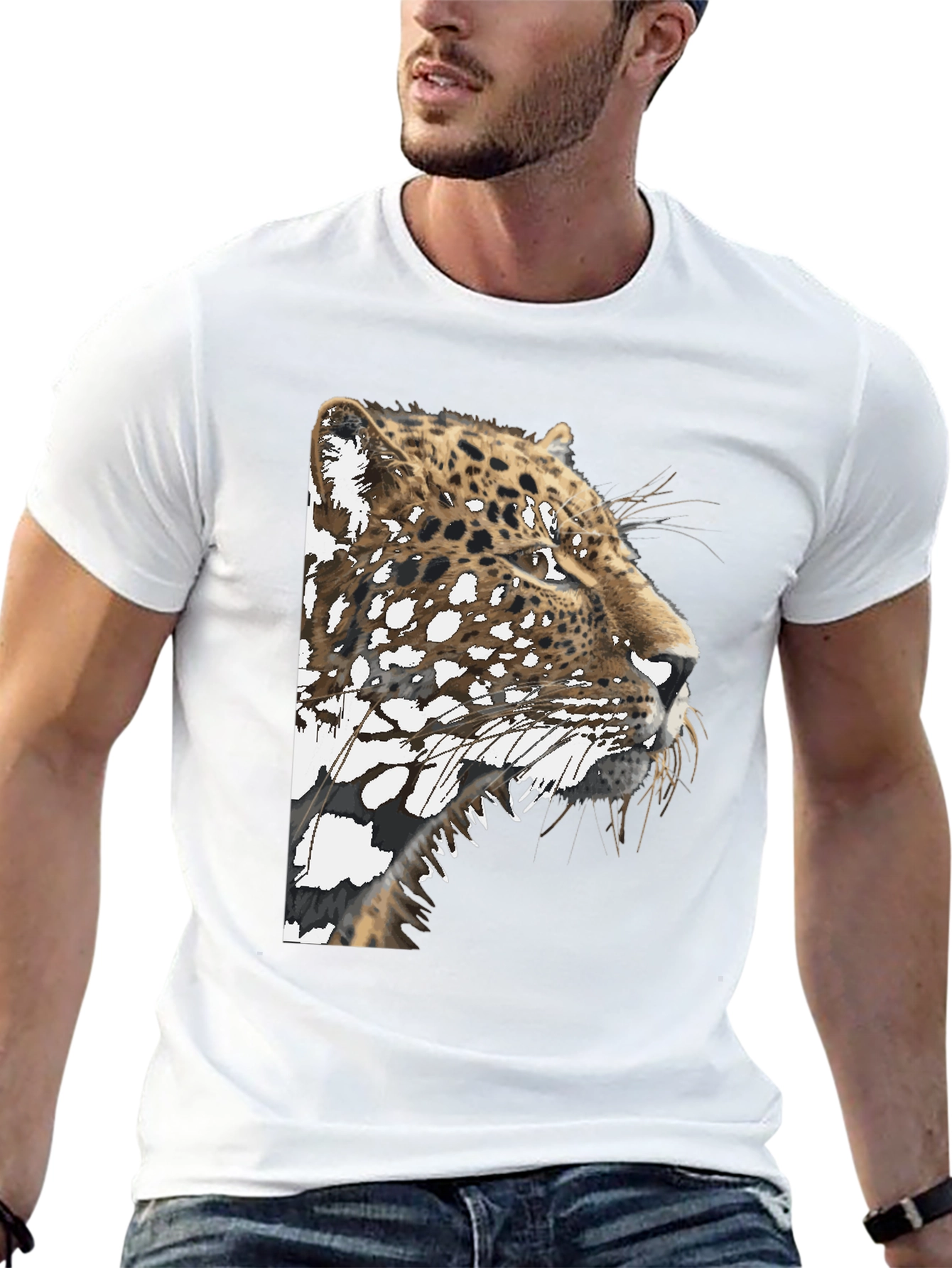 Jaguar Graphic Tee - Stylish Mens Black T-Shirt