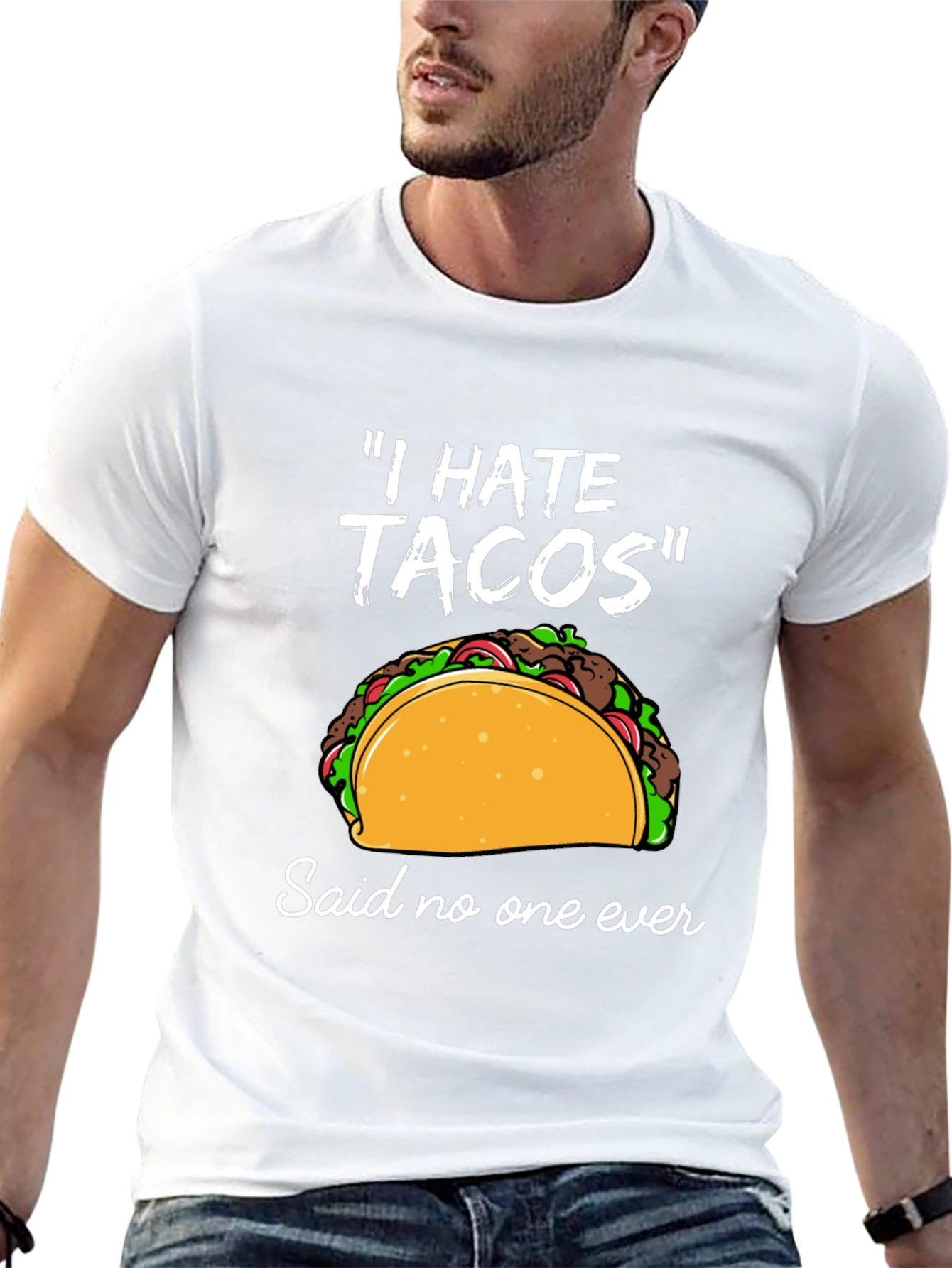 I Hate Tacos T-Shirt - Funny Taco Lover Tee