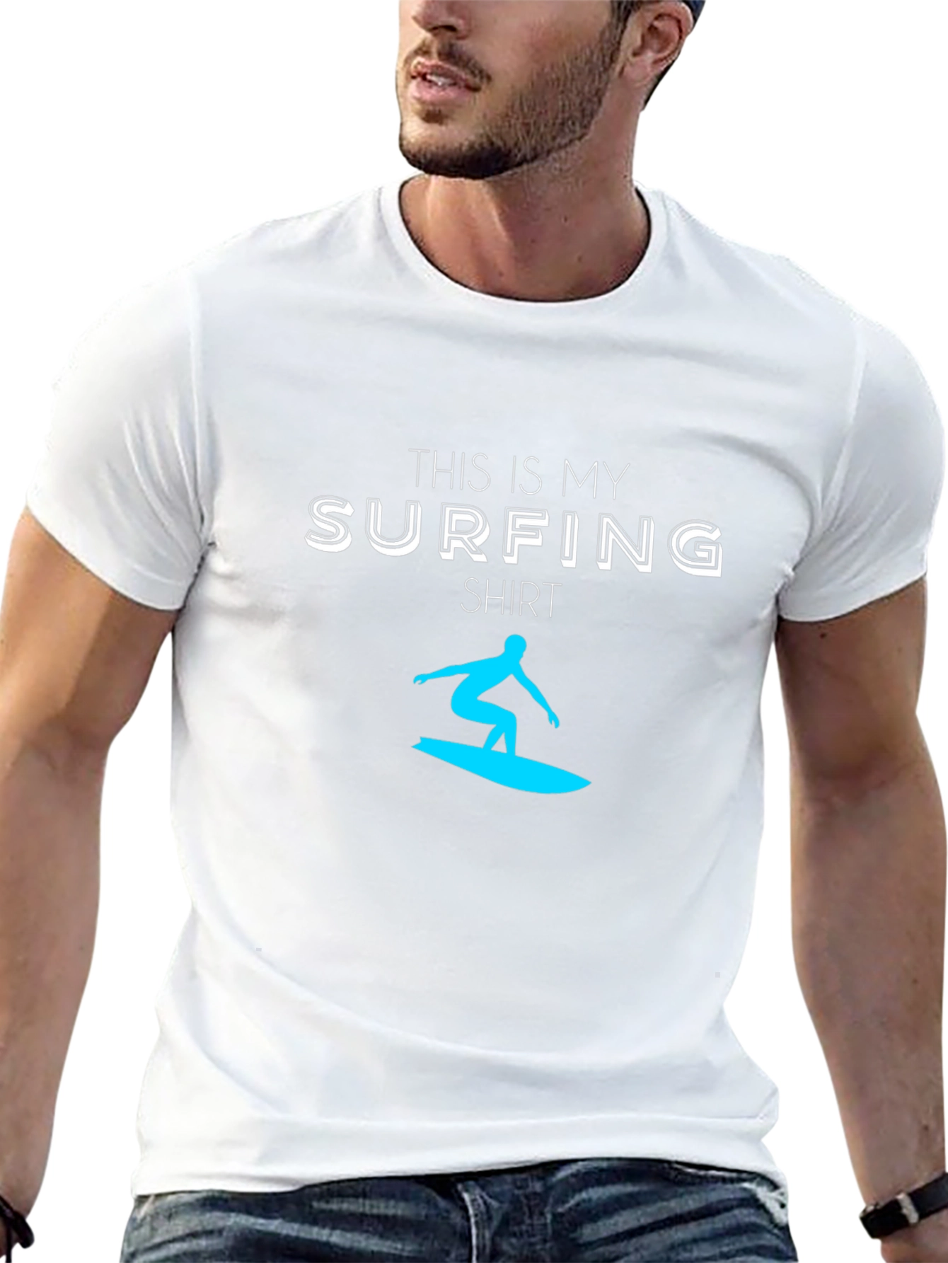 Surfing Shirt - Mens Black Tee