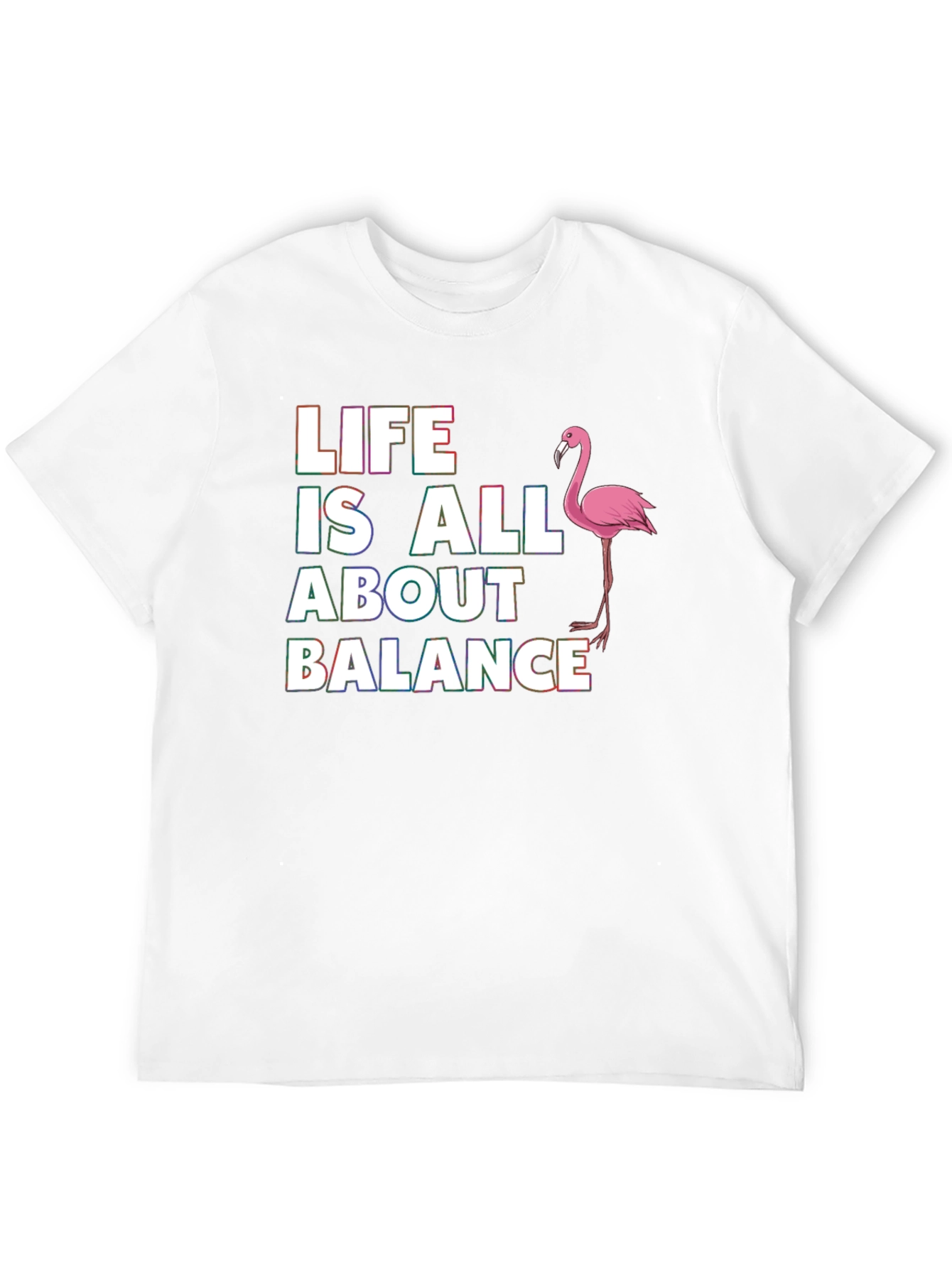 Life is All About Balance Flamingo T-Shirt