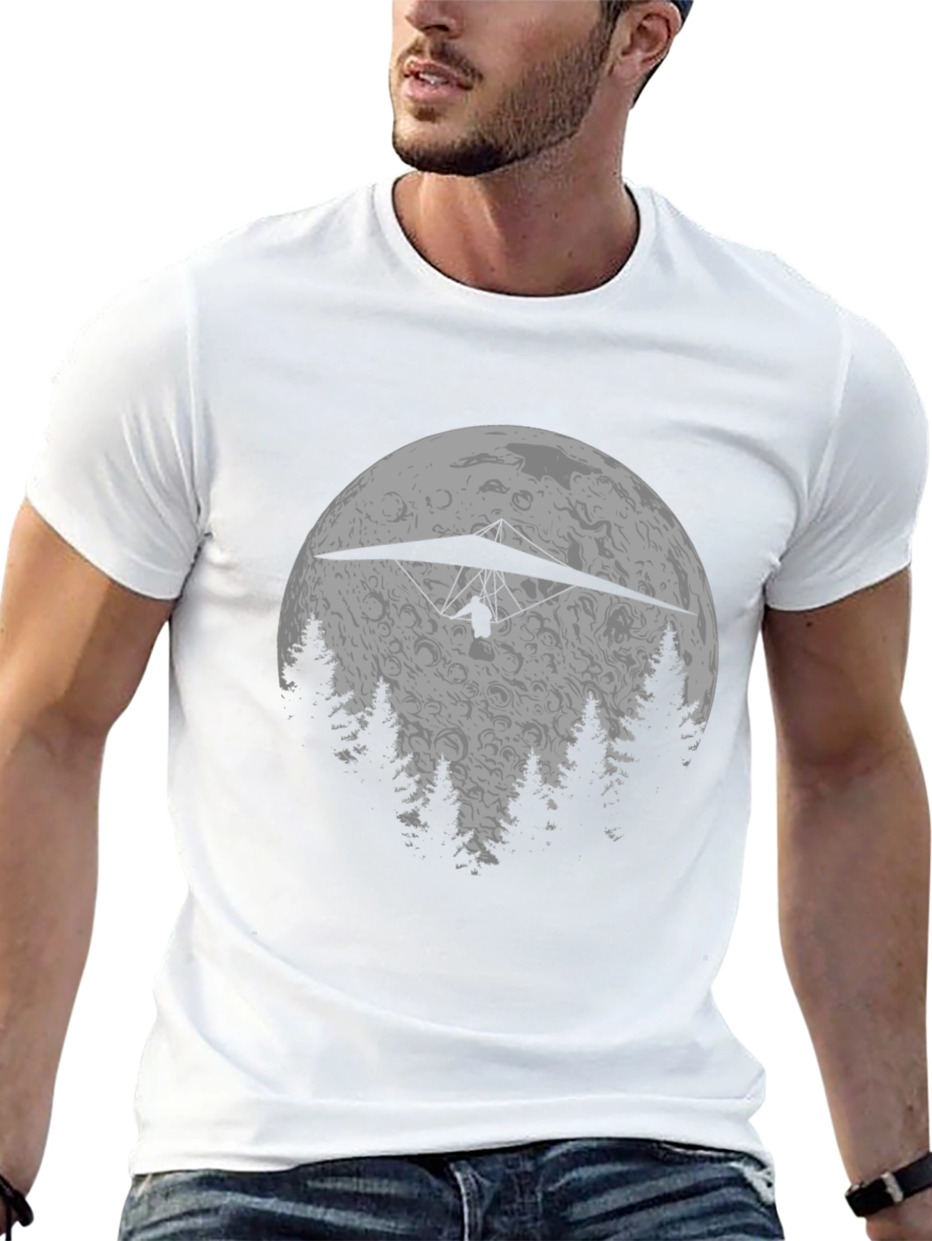 Hang Gliding Moon T-Shirt