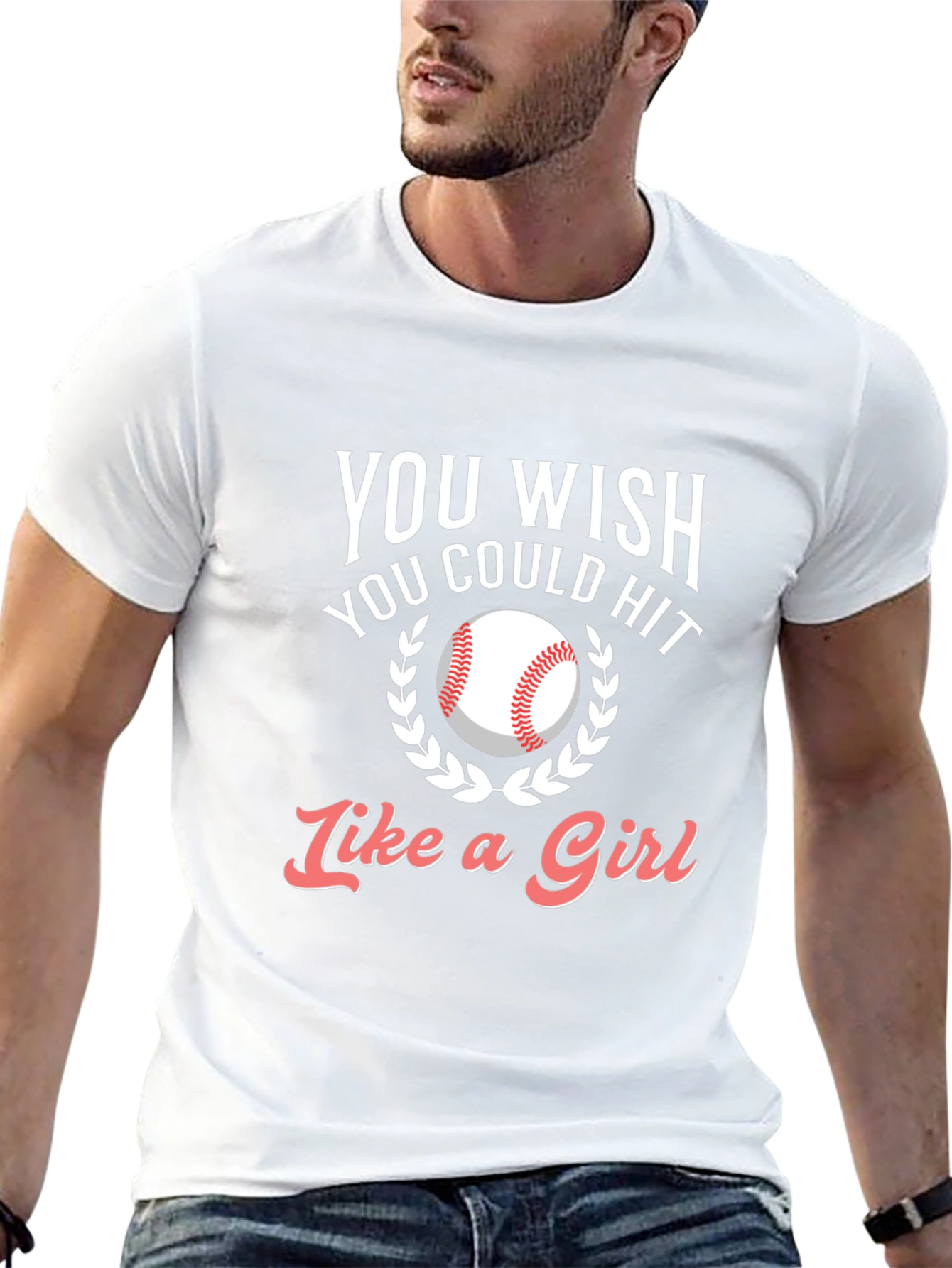 Baseball Hit Like A Girl T-Shirt