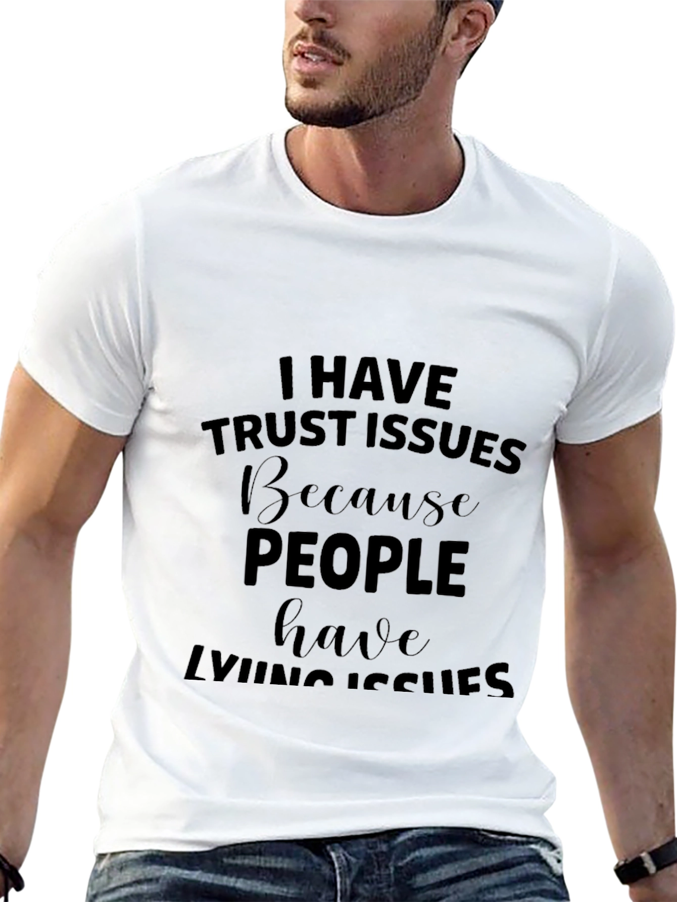 Trust Issues Mens Black T-Shirt