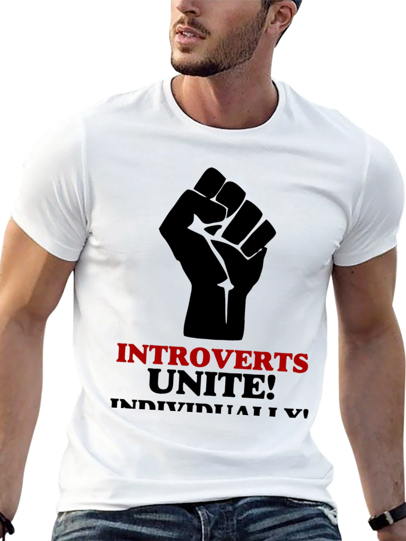 Introverts Unite T-Shirt - Black Graphic Tee
