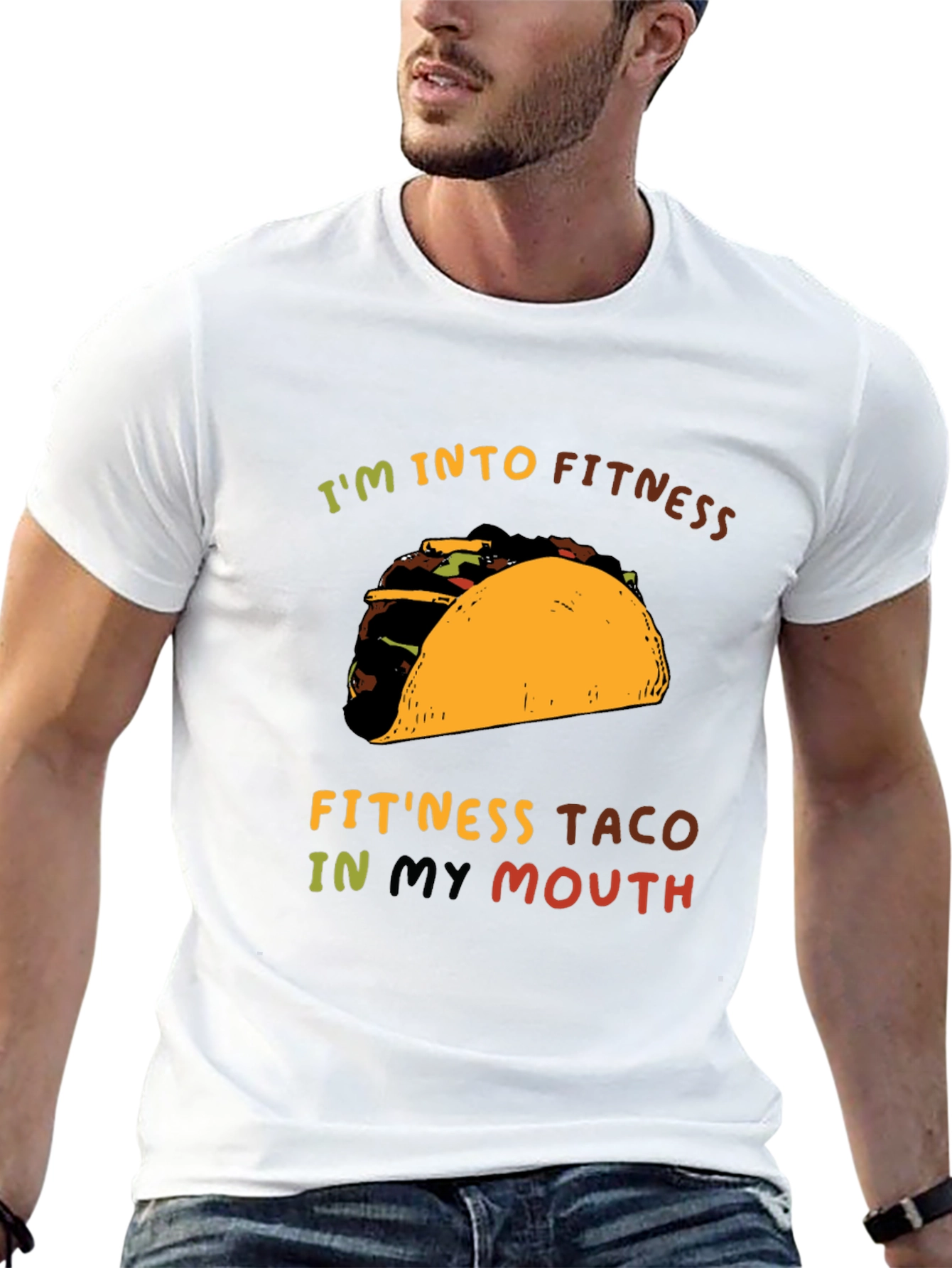 Fitness Taco Graphic Tee - Unisex Casual T-Shirt