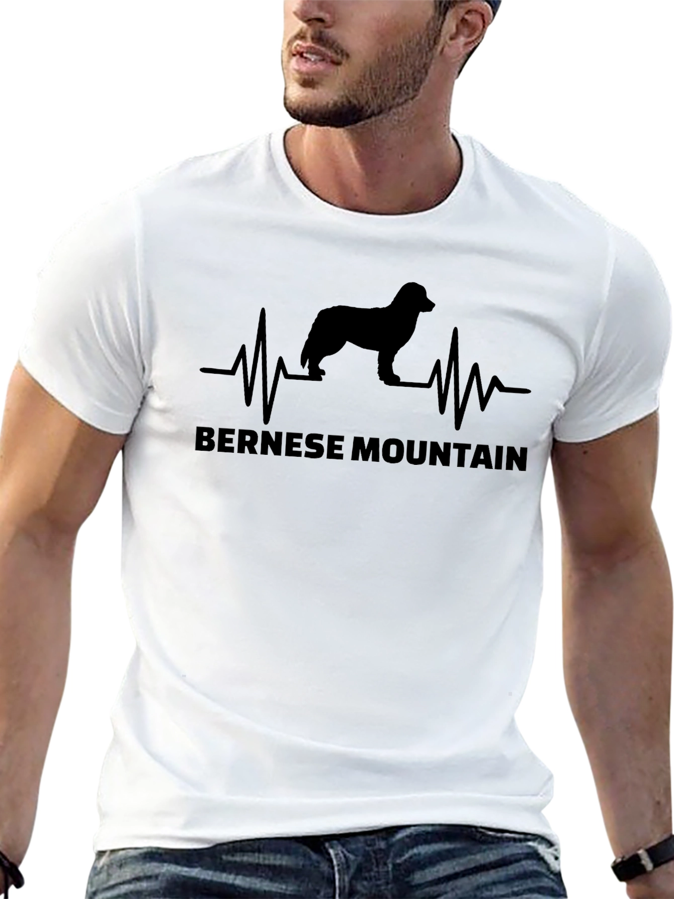 Bernese Mountain Dog Heartbeat T-Shirt