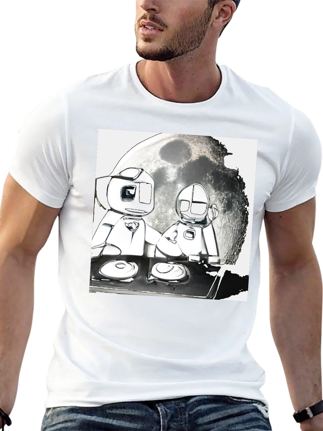 Robotic DJ Graphic Tee - Unique Streetwear