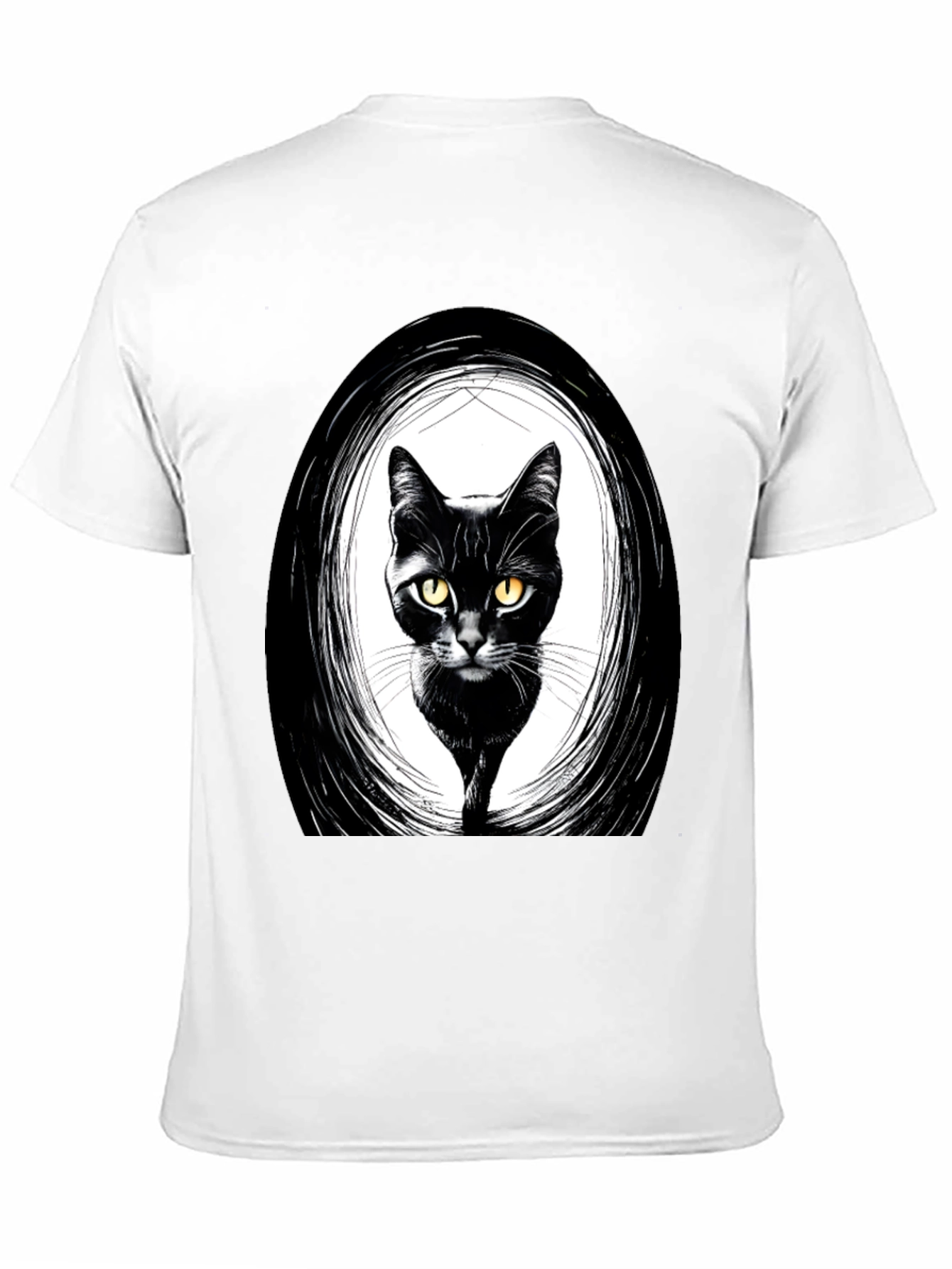 Black Cat Graphic Tee - Stylish Unisex Shirt