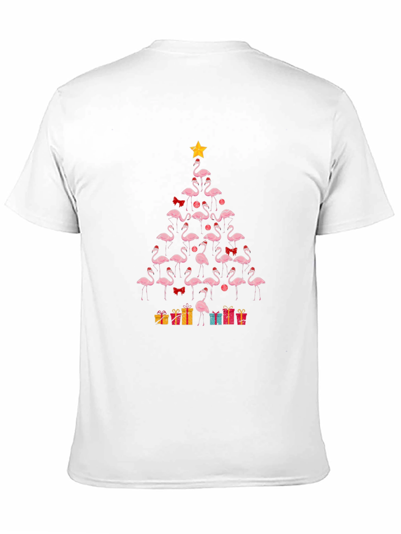 Flamingo Christmas Tree T-Shirt