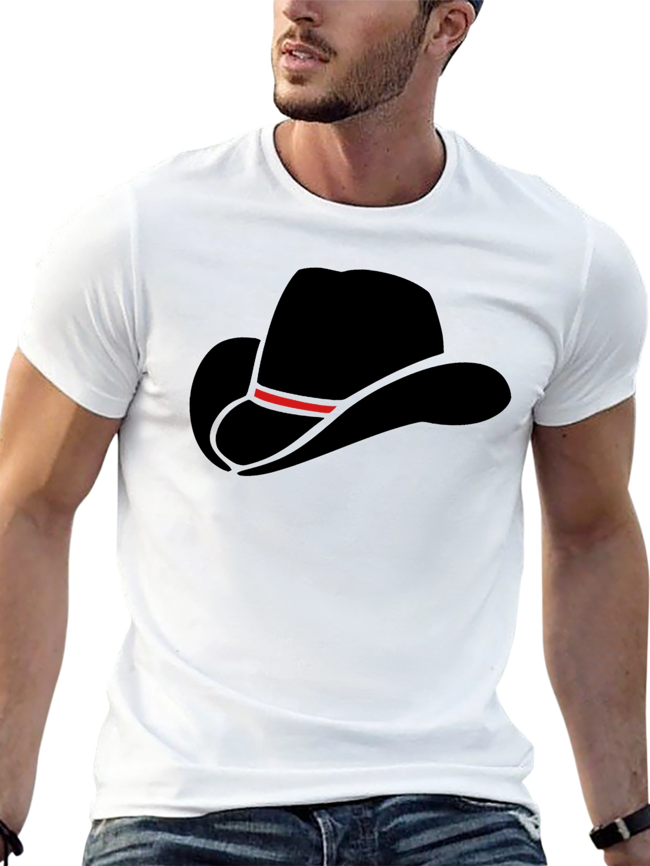 Classic Cowboy Hat Graphic T-Shirt