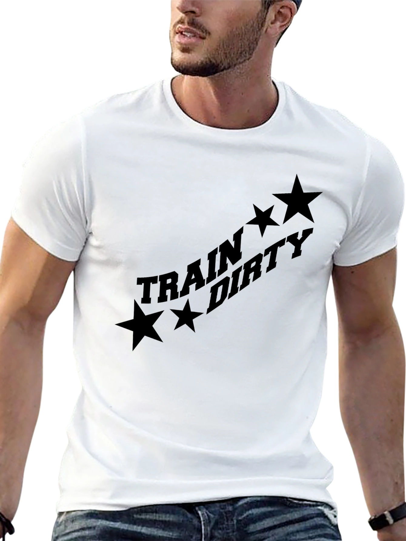 Train Dirty Black Graphic Tee