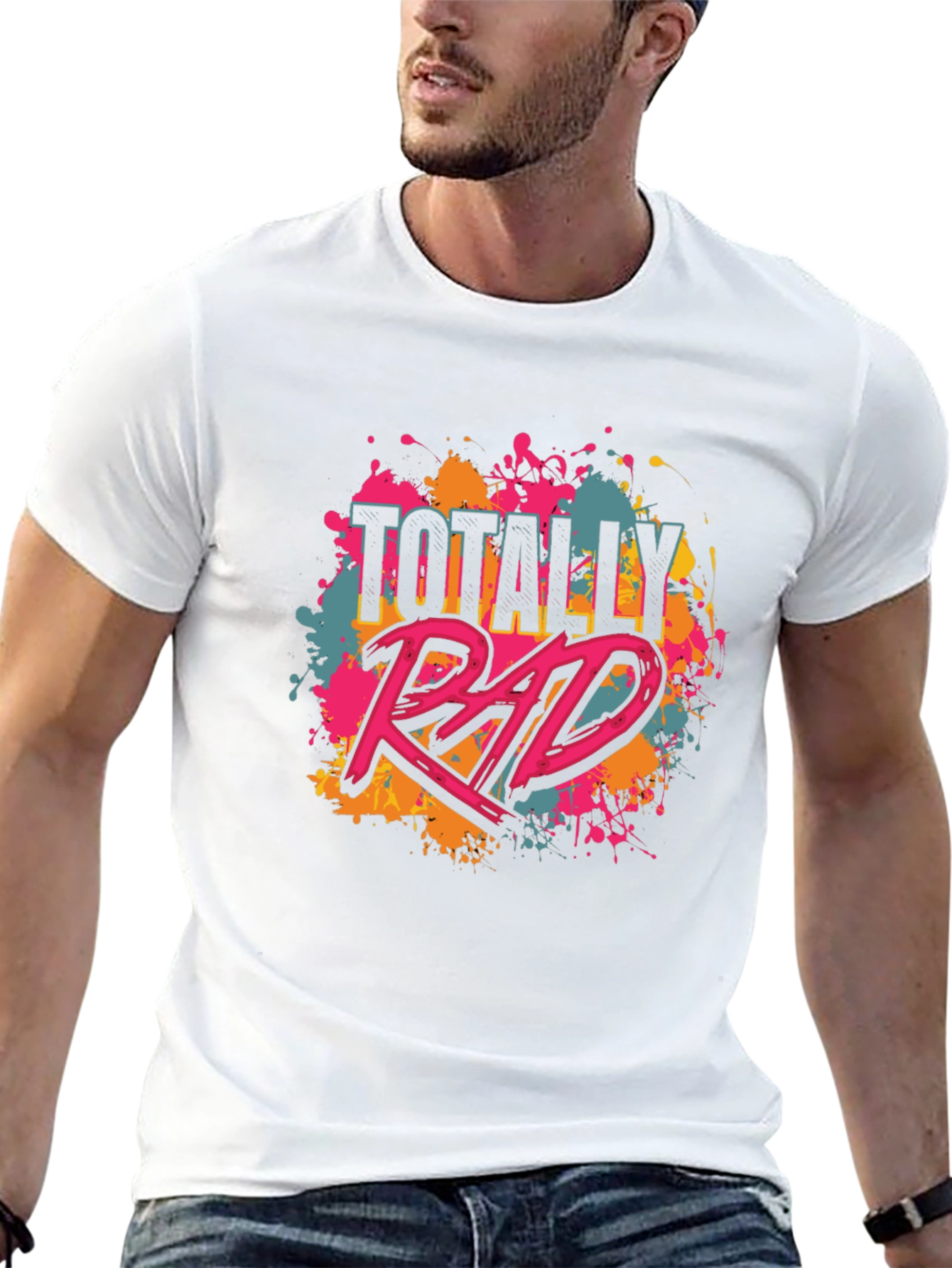 Totally Rad Graphic Tee - Black Unisex T-Shirt