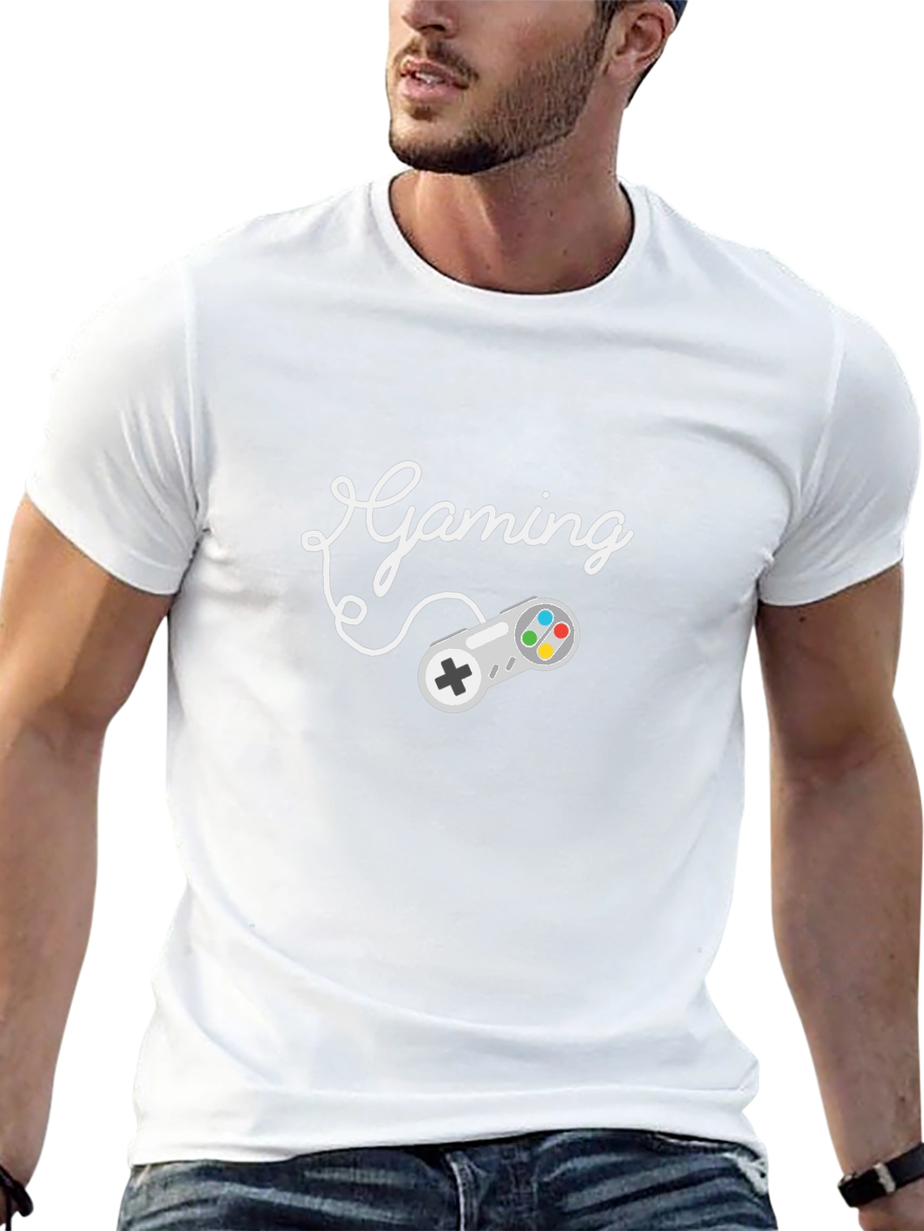 Gaming Controller Graphic Tee - Black