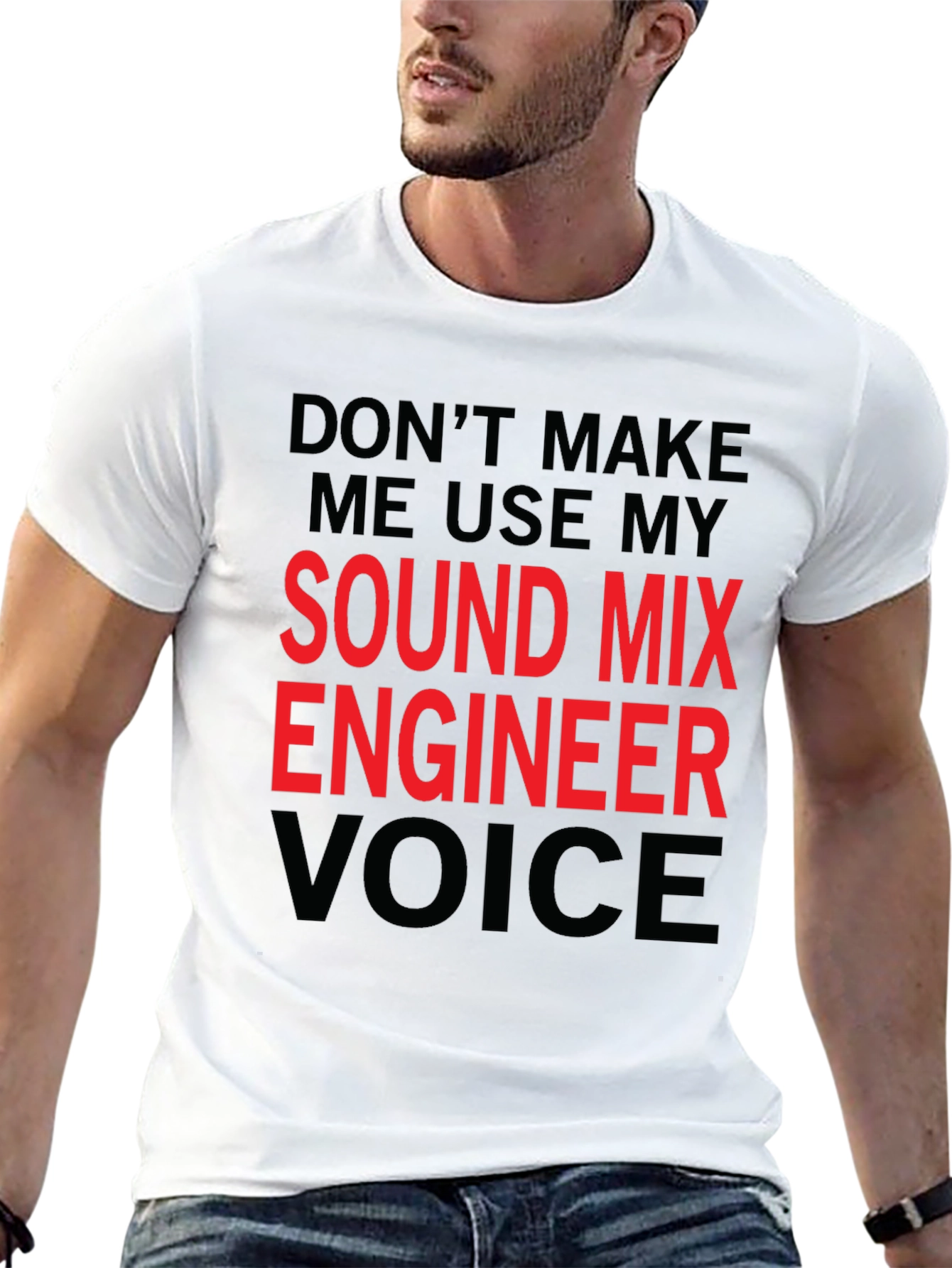 Sound Mix Engineer T-Shirt - Funny Voice Warning
