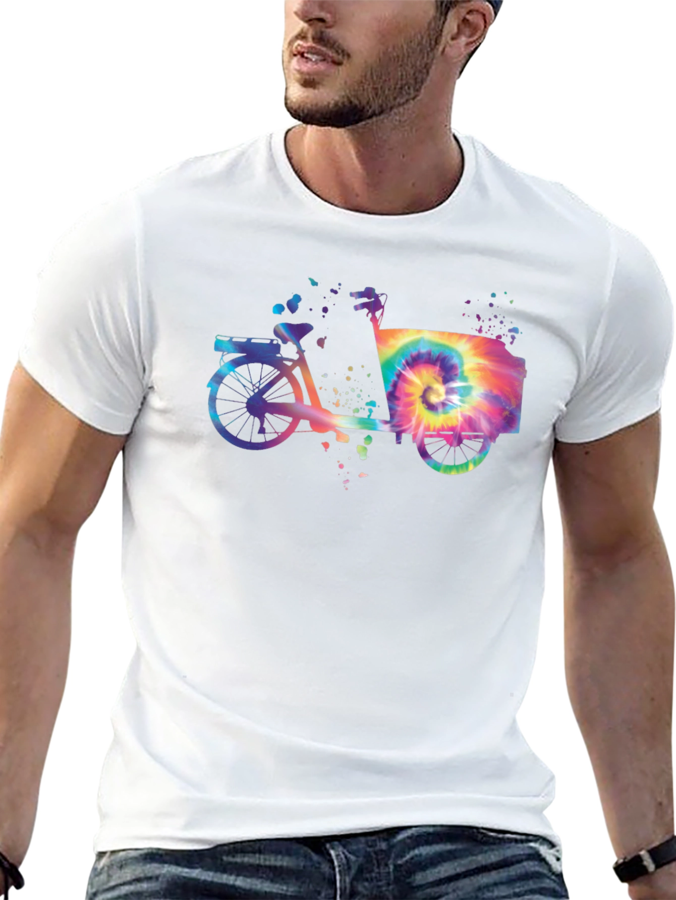 Tie-Dye Bicycle T-Shirt - Retro Ride