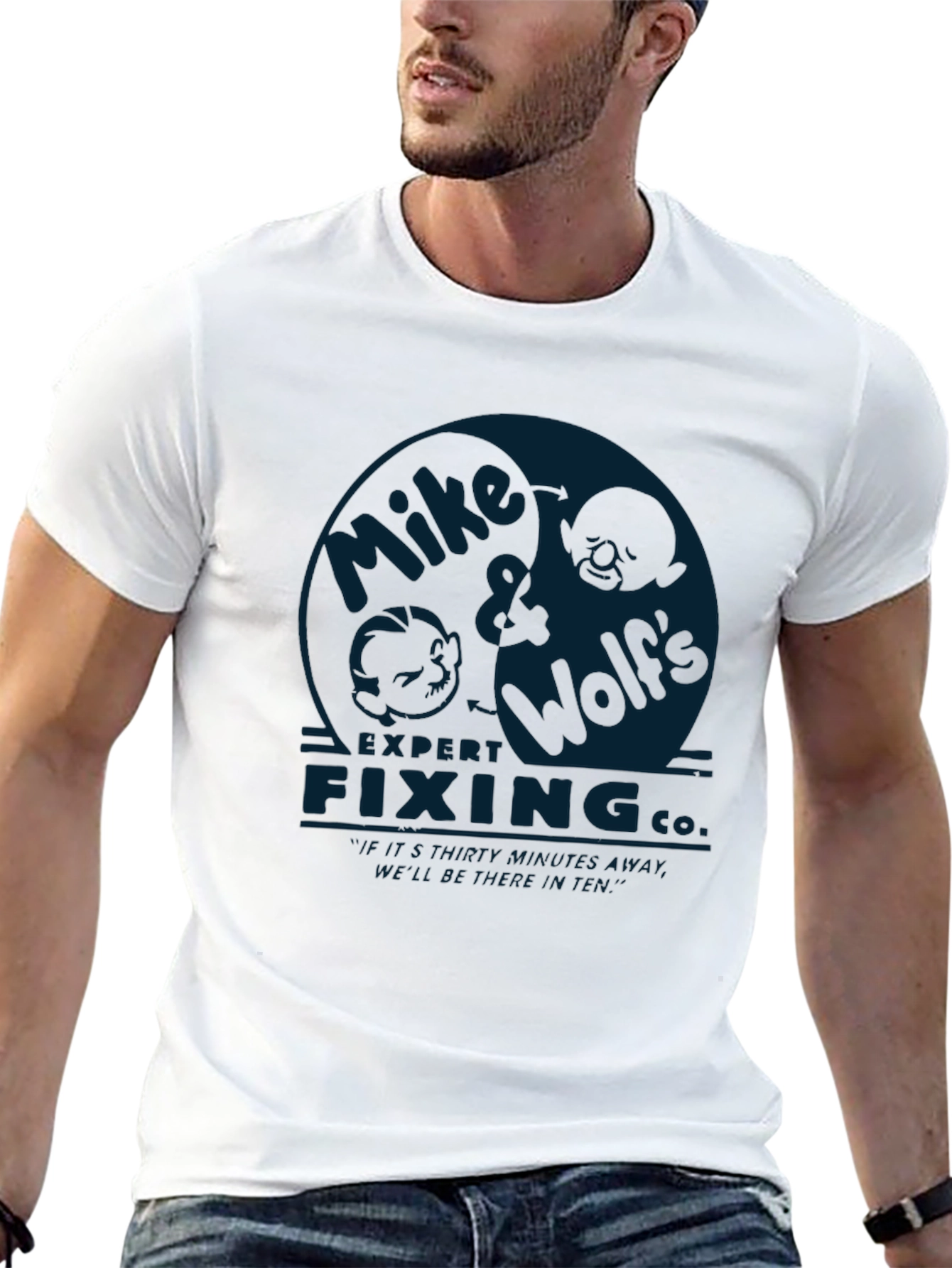 Mike & Wolfs Fixing Co. Graphic Tee