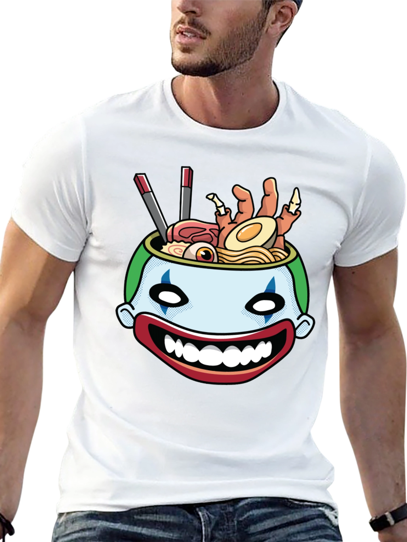 Clown Ramen T-Shirt - Unique Graphic Tee