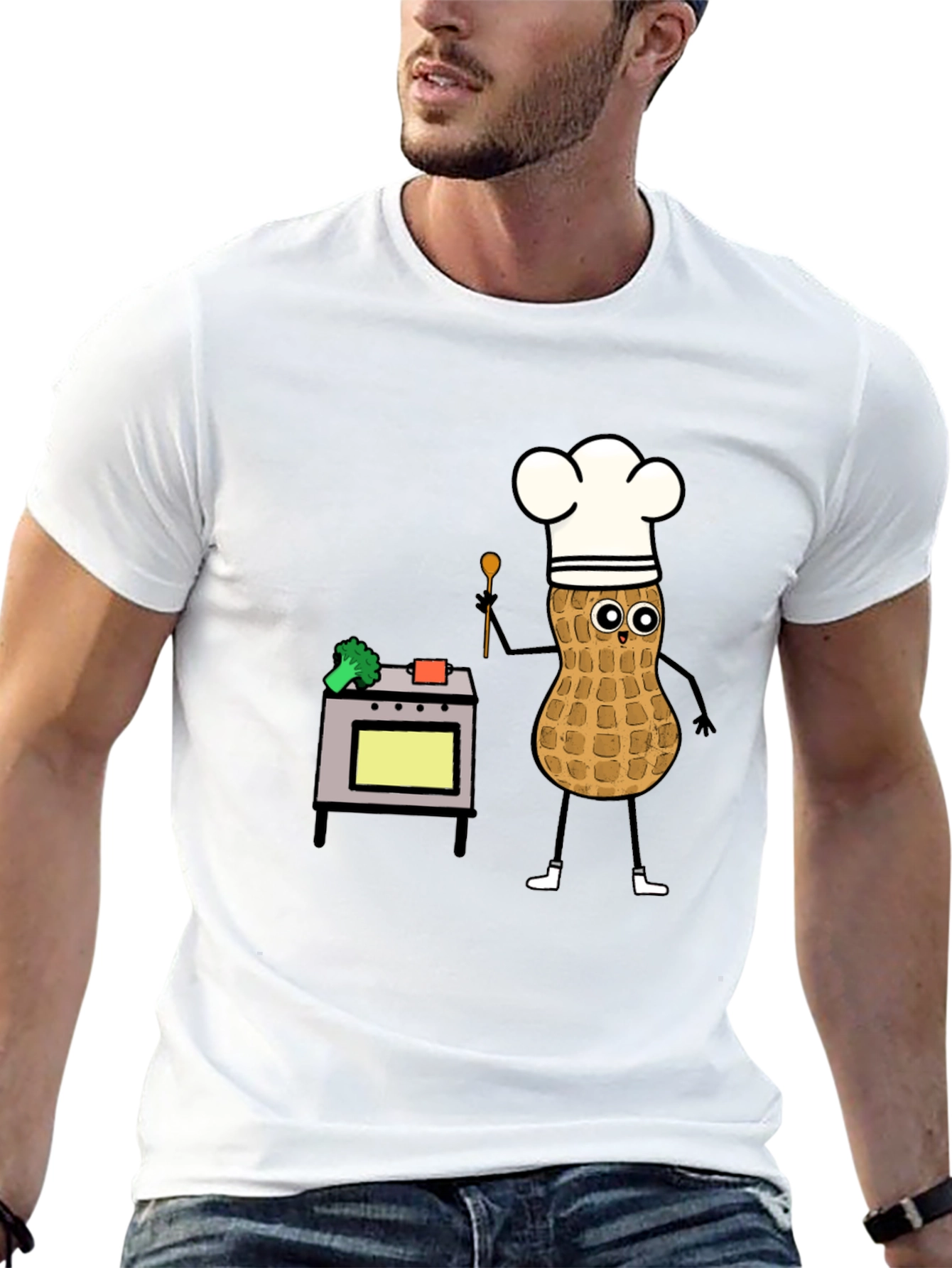 Chef Peanut T-Shirt: Funny Cartoon Cooking Tee