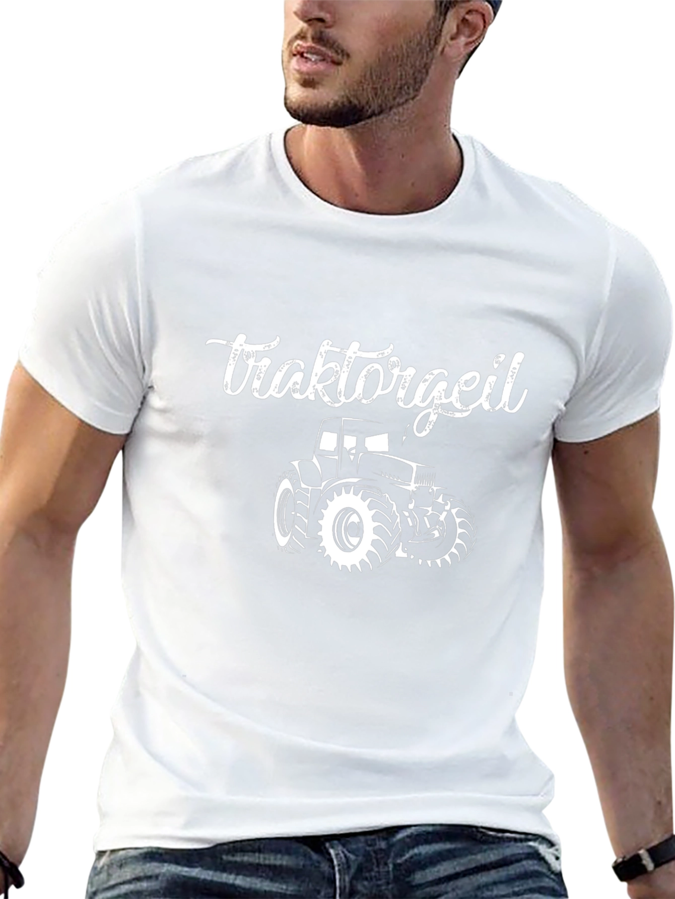 Tractorgeil Graphic Tee - Black Cotton T-Shirt