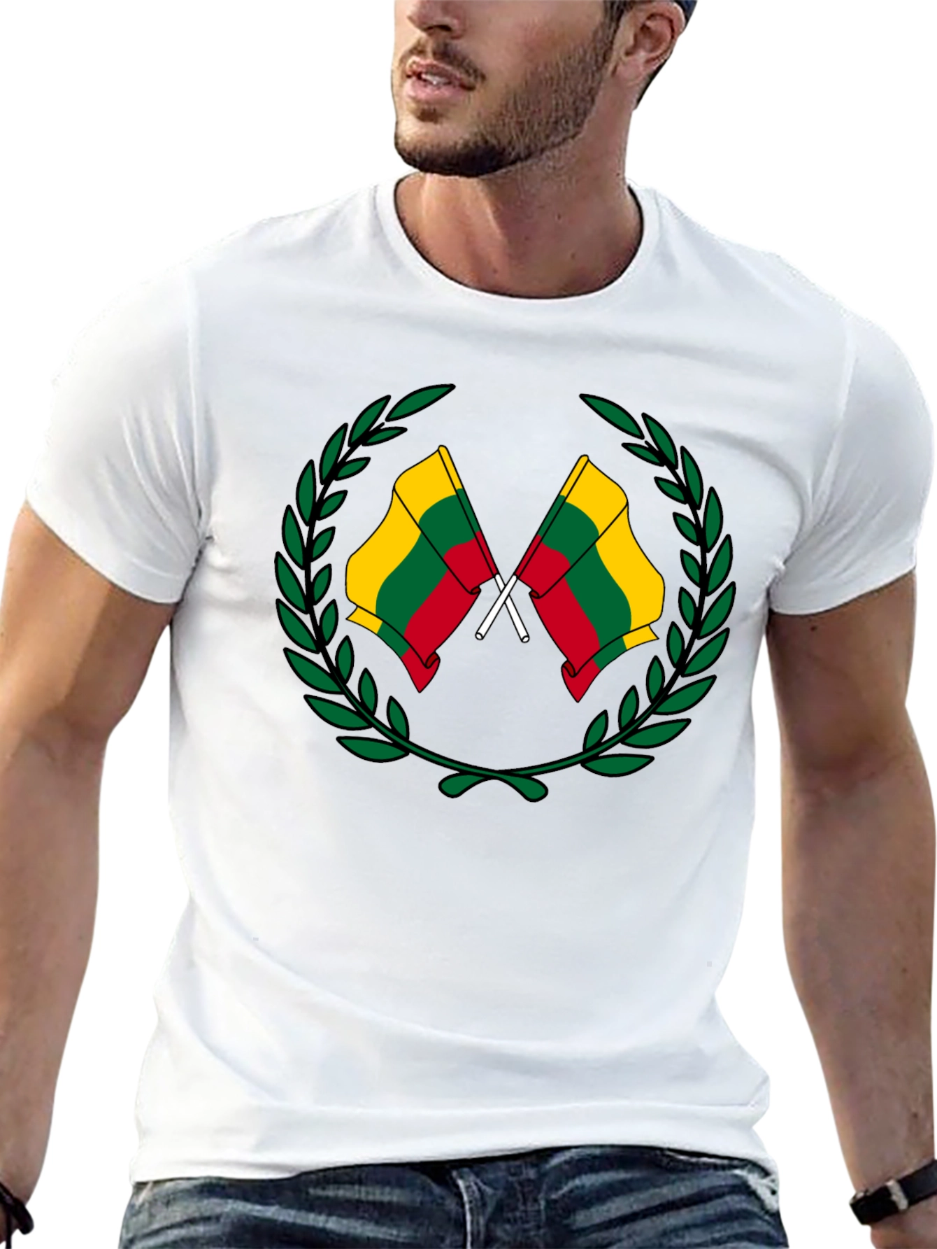 Lithuanian Flag T-Shirt - Black Graphic Tee