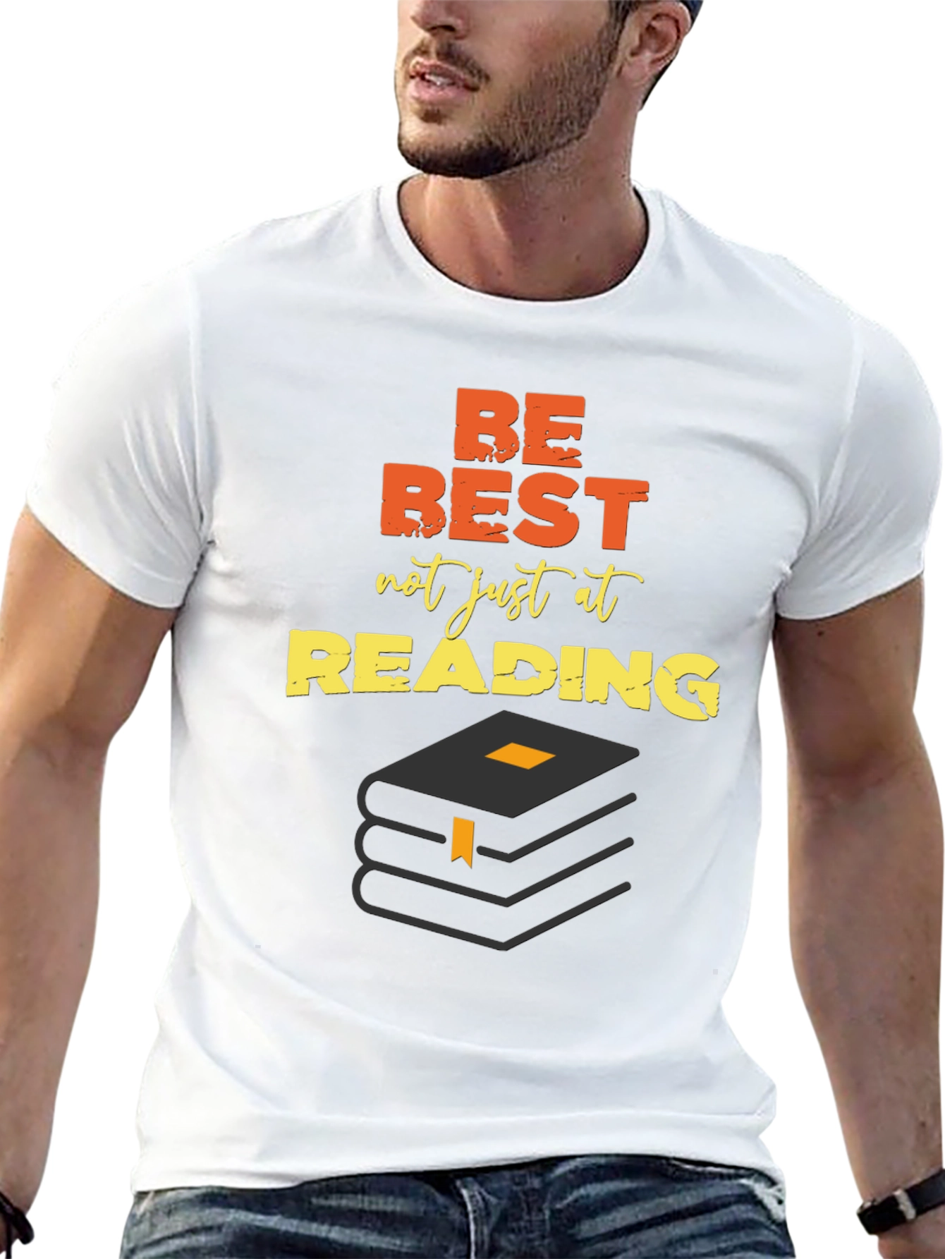 Be Best At Reading Black Graphic Tee