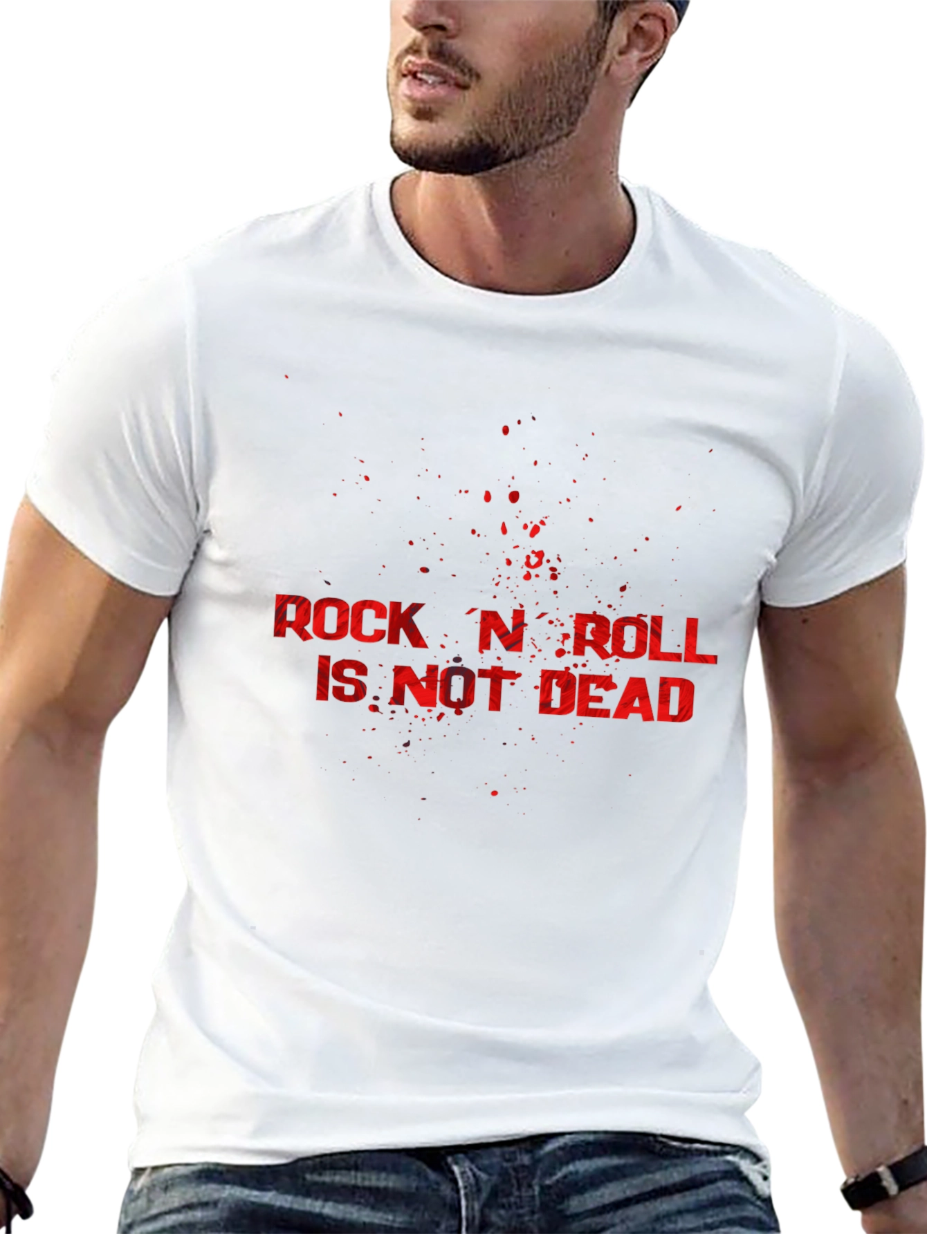 Rock N Roll Is Not Dead Black T-Shirt