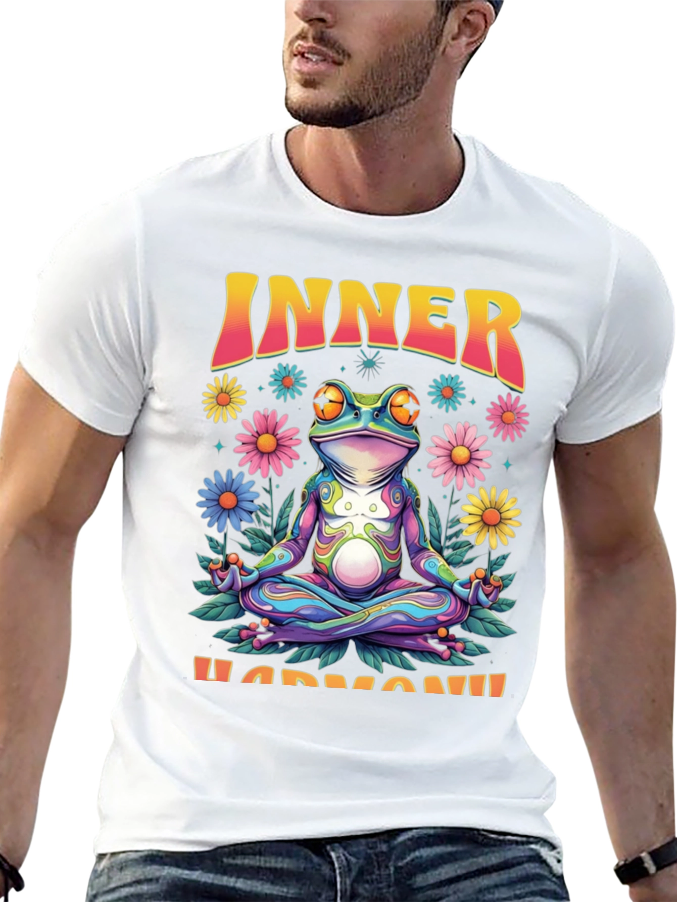 Inner Harmony Frog Graphic T-Shirt
