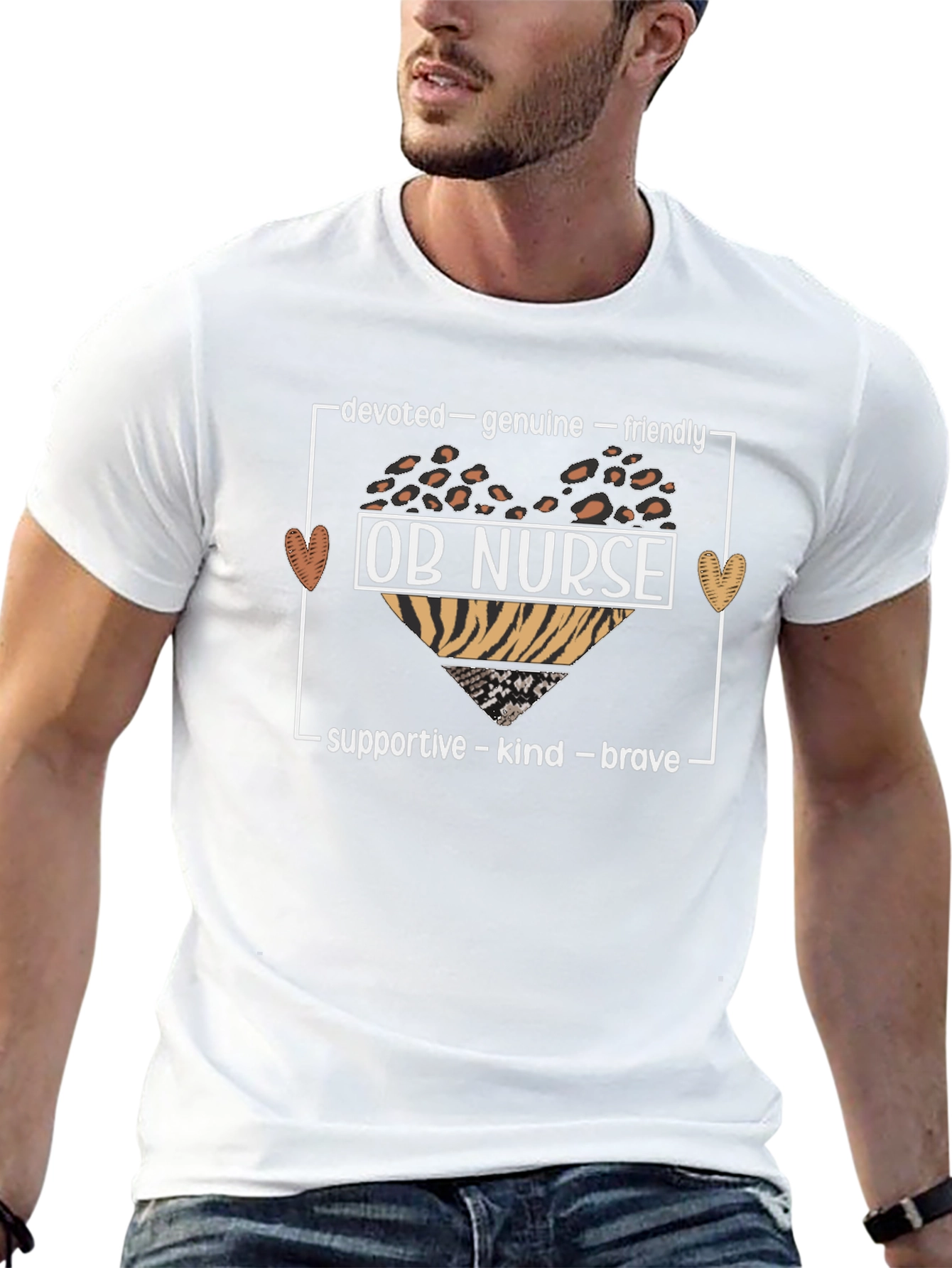 OB Nurse T-Shirt - Devoted Genuine Friendly
