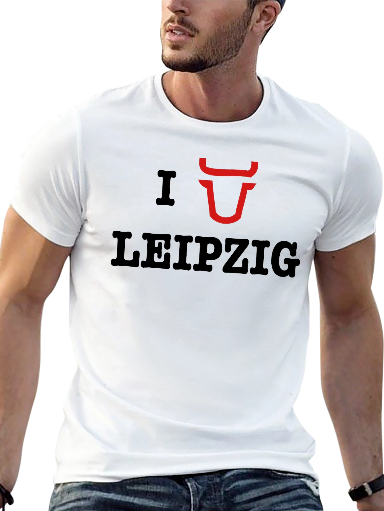 I Love Leipzig Graphic Tee - Casual Black T-Shirt